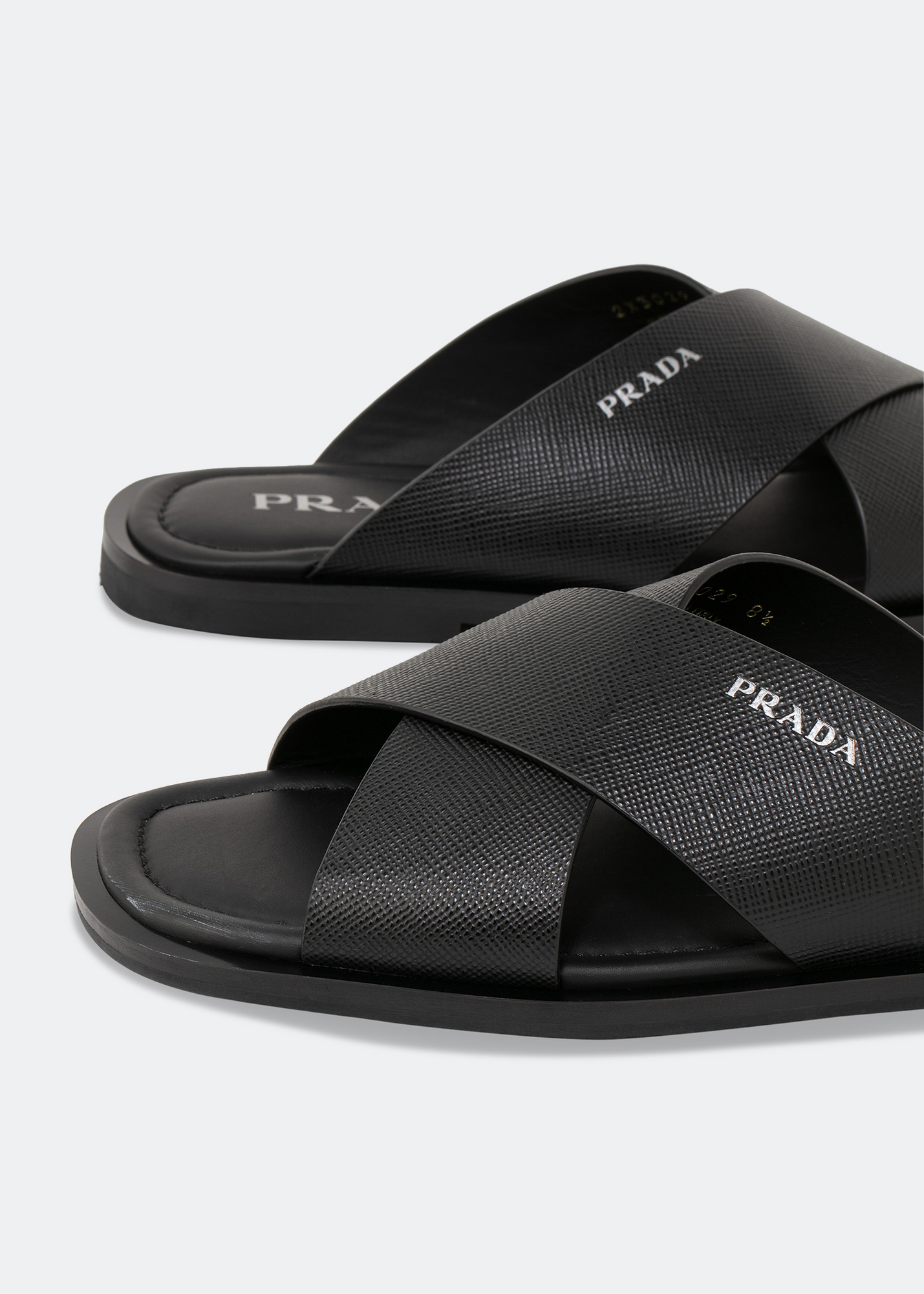 

Leather sandals, Black