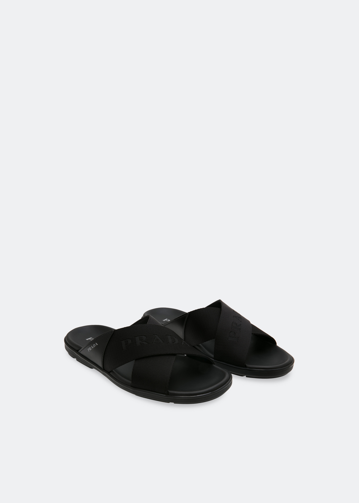 

Cross-over sandals, Black