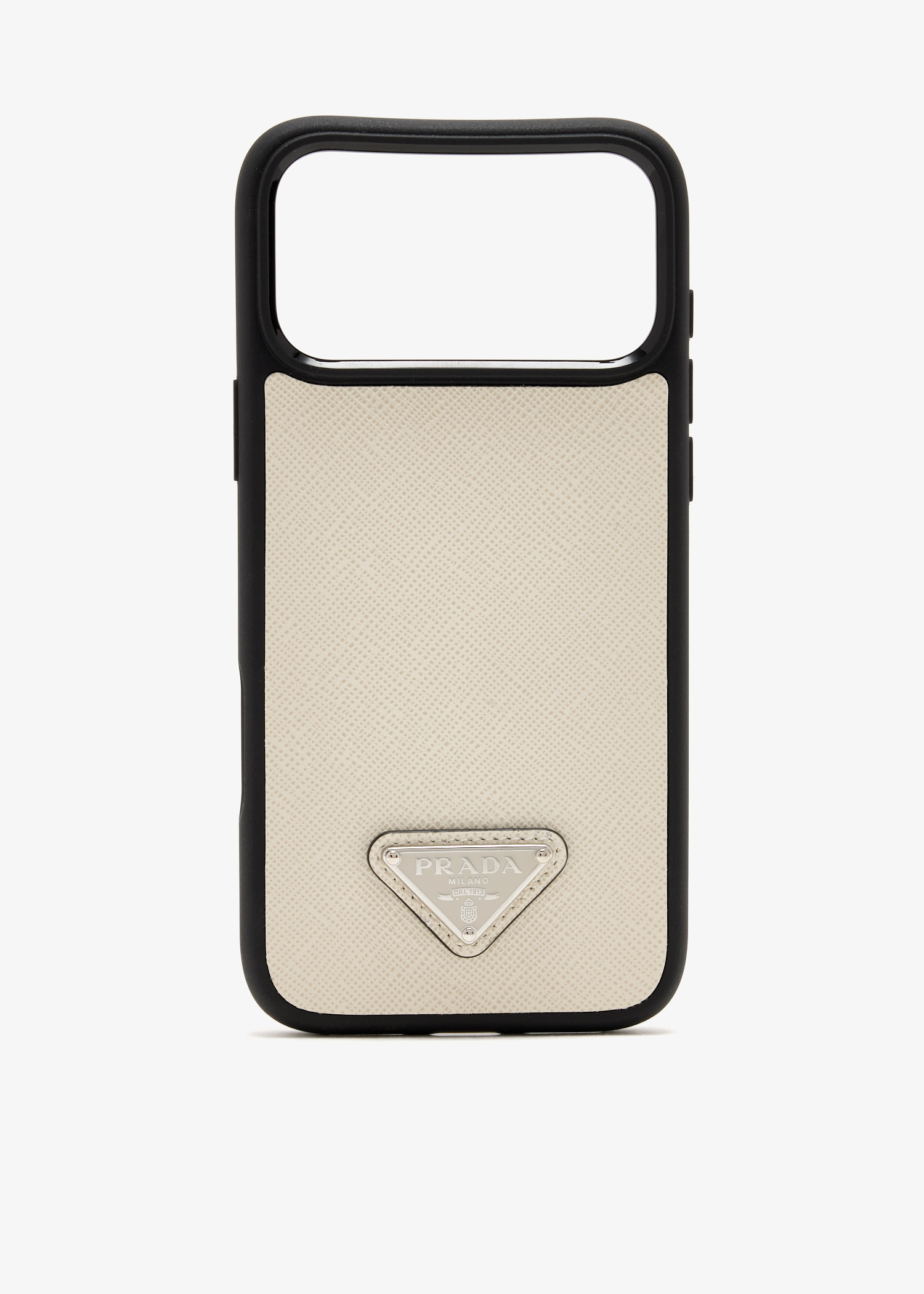 

iPhone 17 Pro Max saffiano leather case, Cream