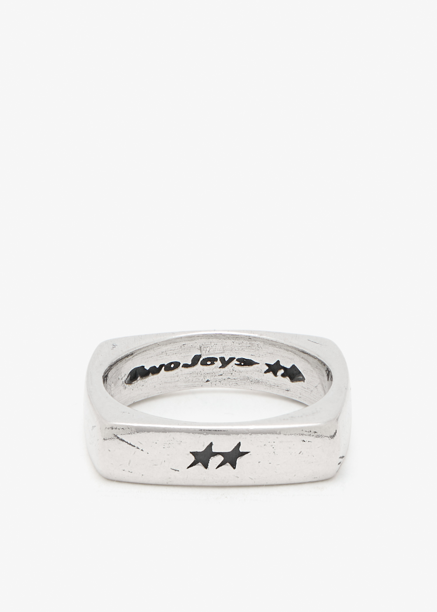 

Single Geometry ring, Silver