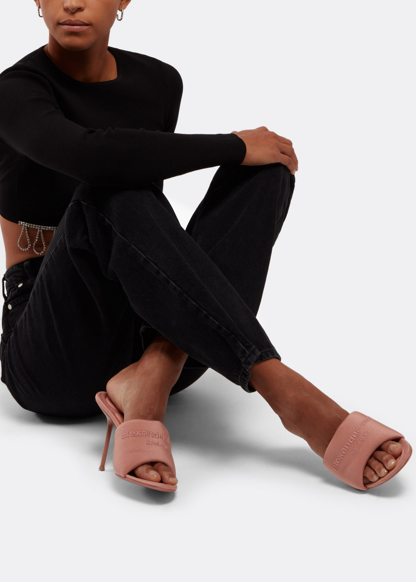 

Sienna high mules, Pink