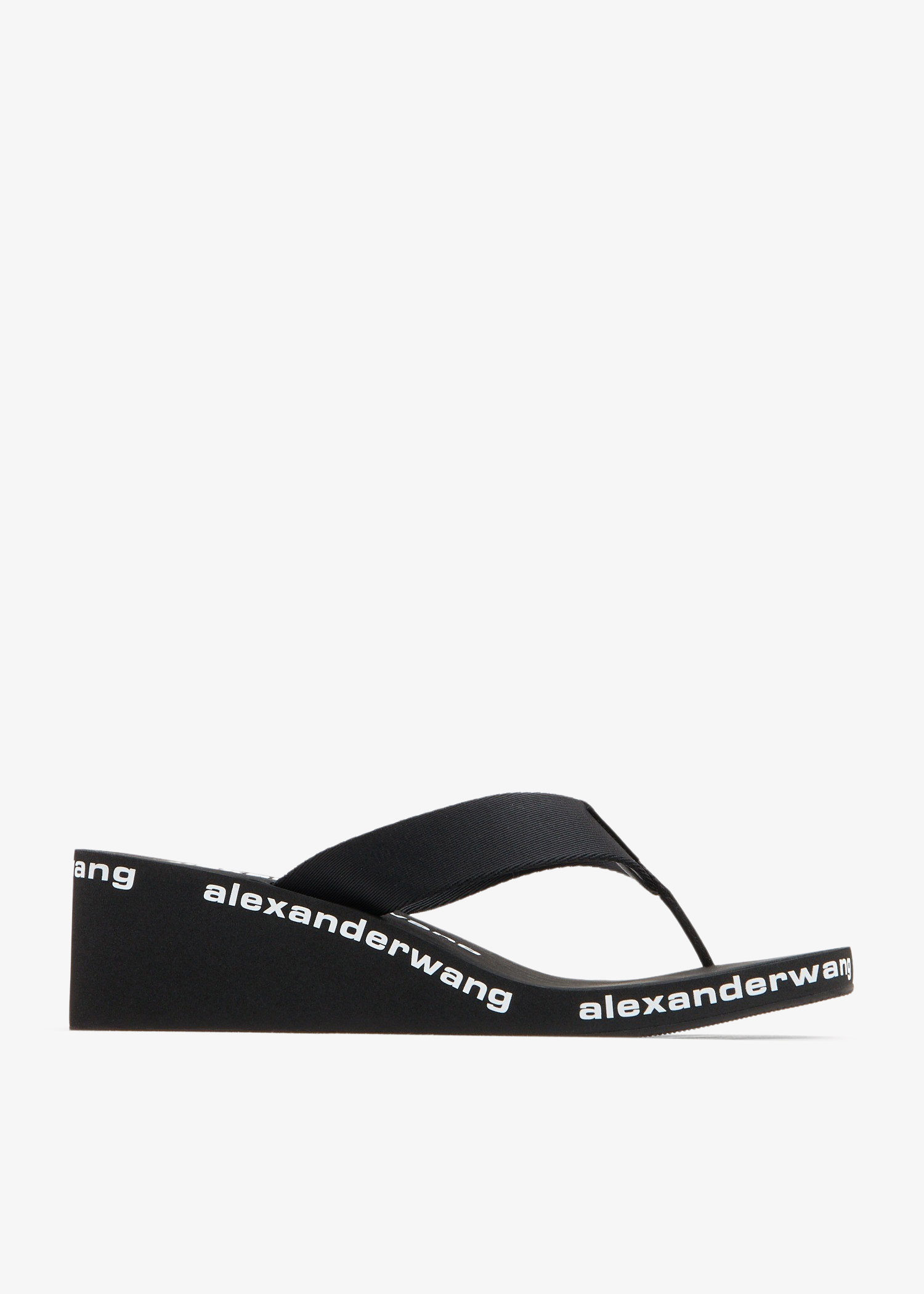 

AW wedge flip flops, Black