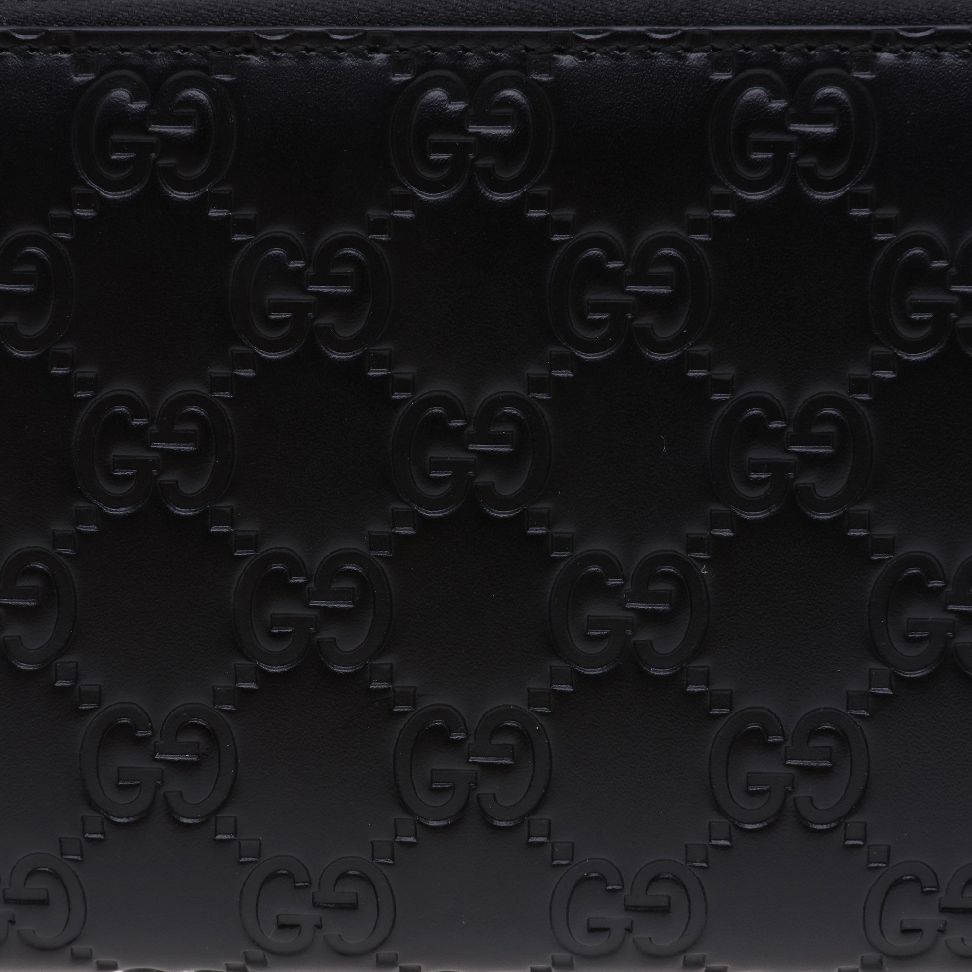 

Signature zip-around wallet, Black