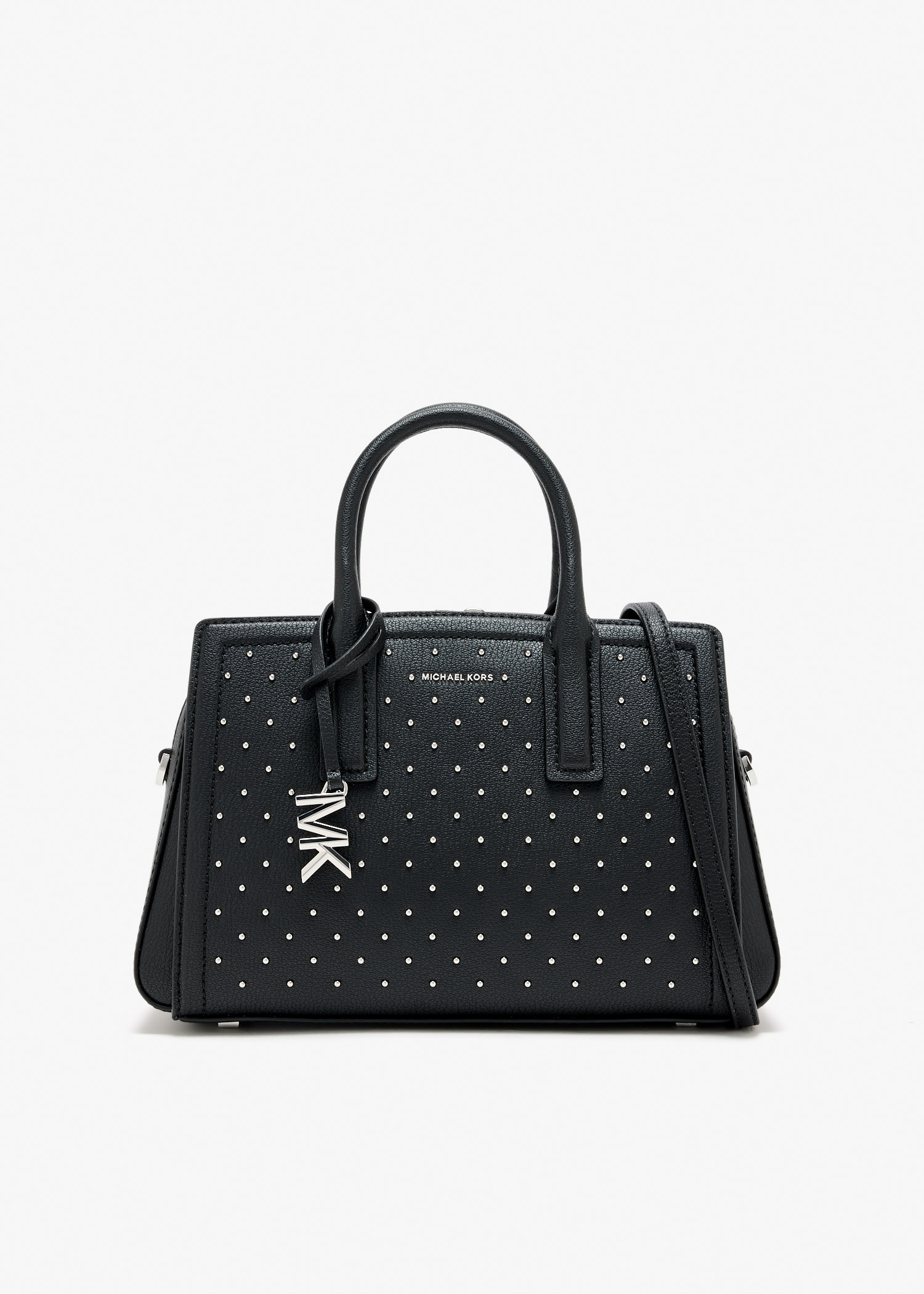 

Laila small studded satchel, Black