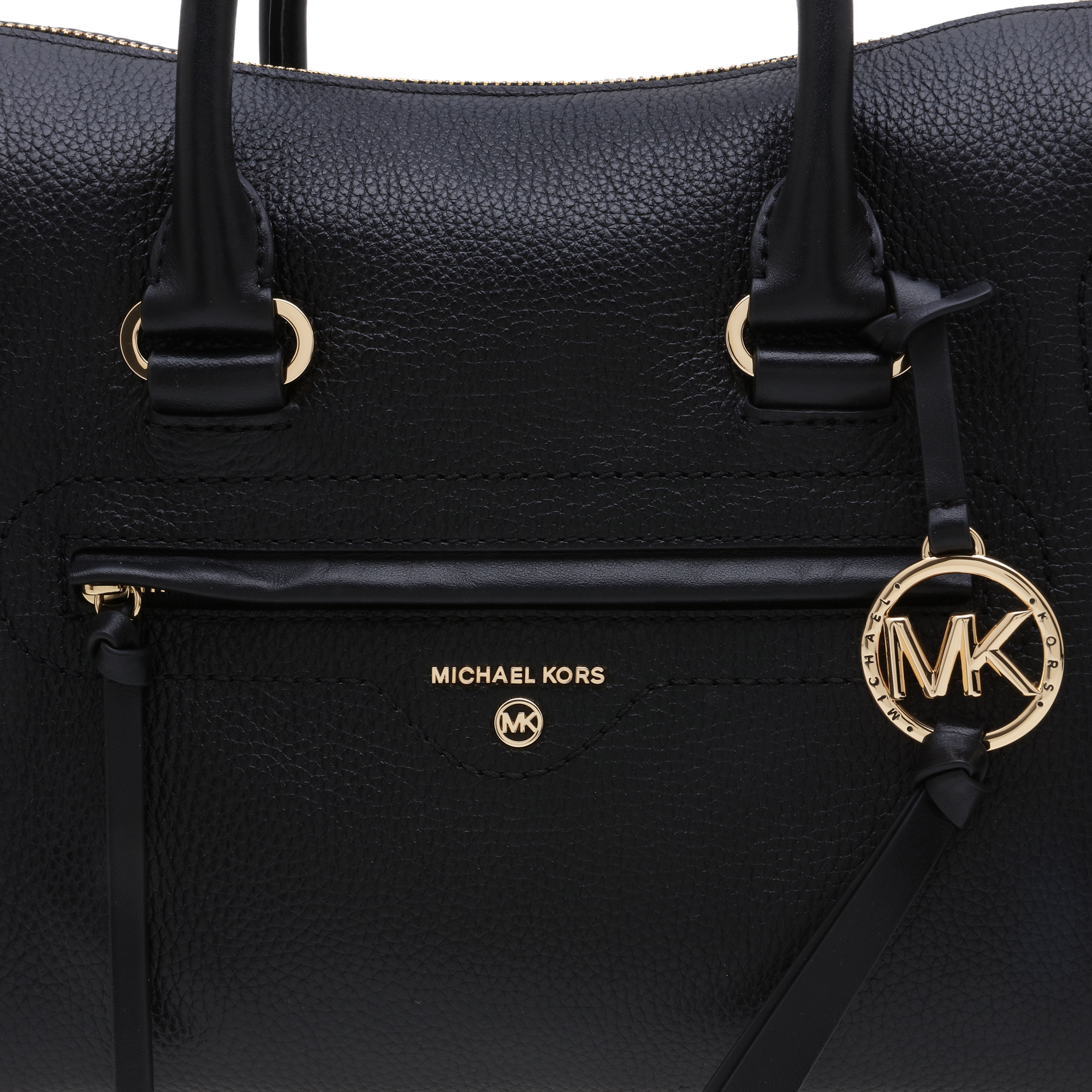 

Carine leather satchel, Black
