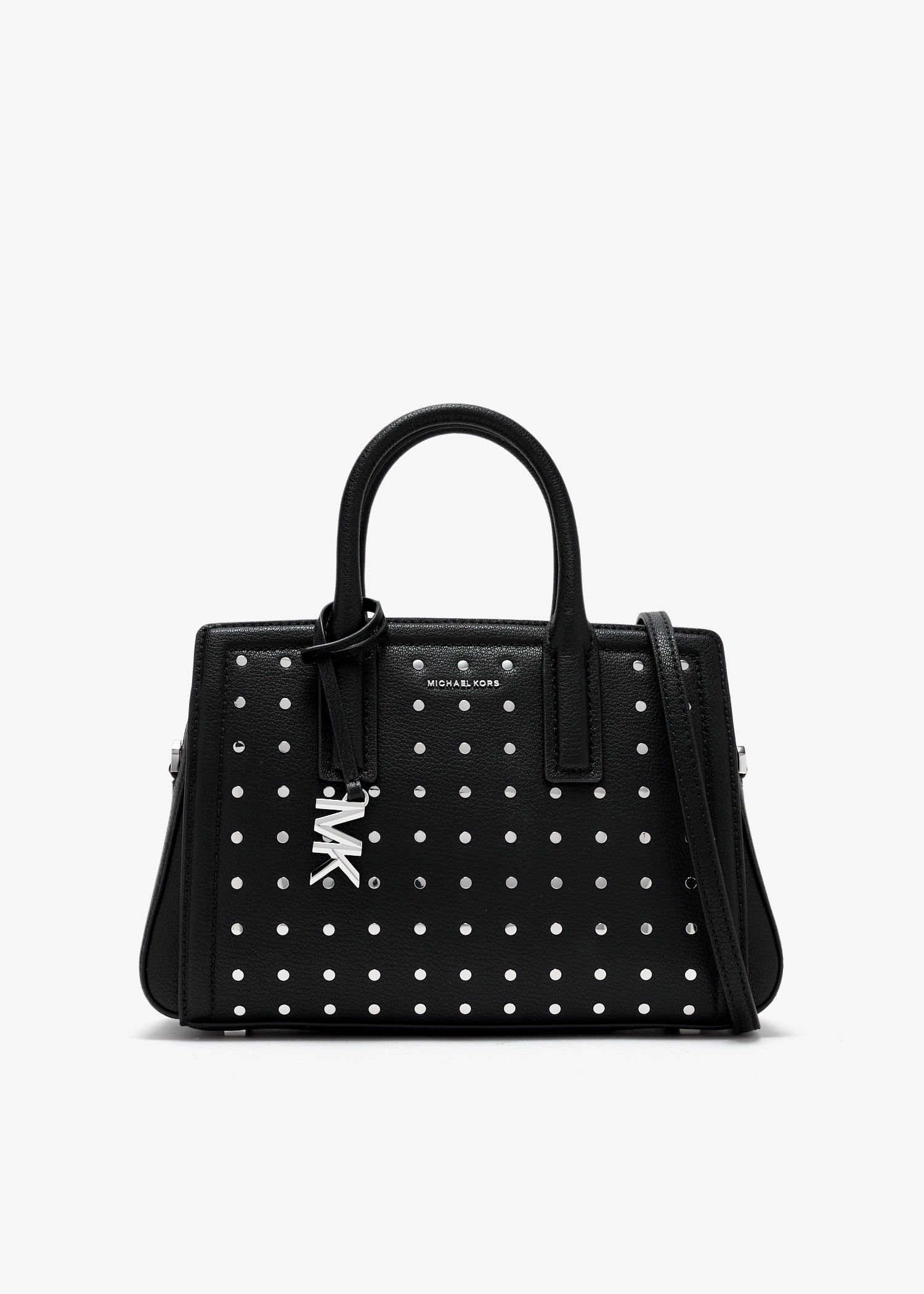

Laila small studded satchel, Black