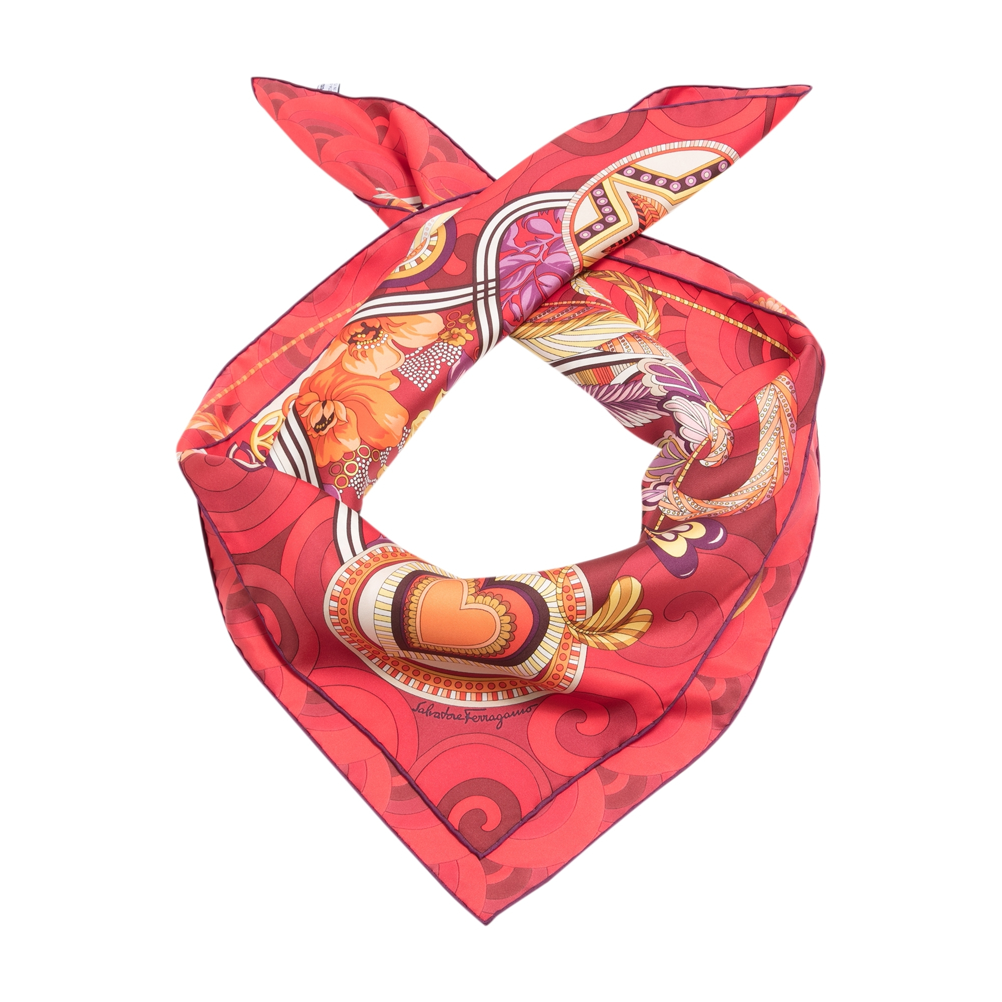 

Silk scarf, Red