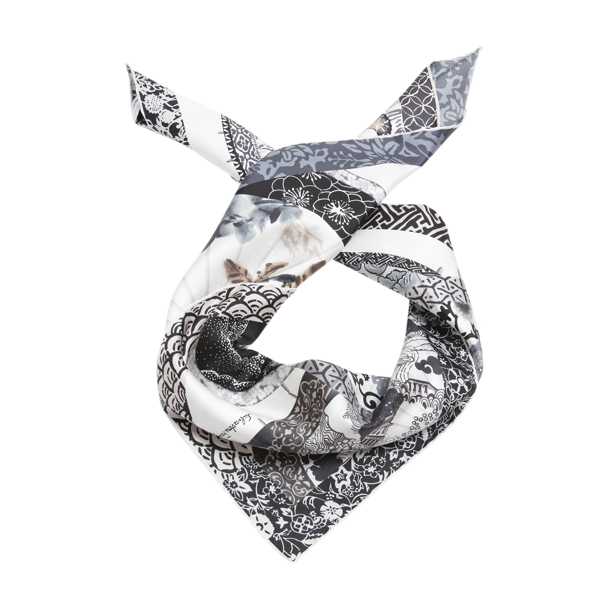 

Silk scarf, Black