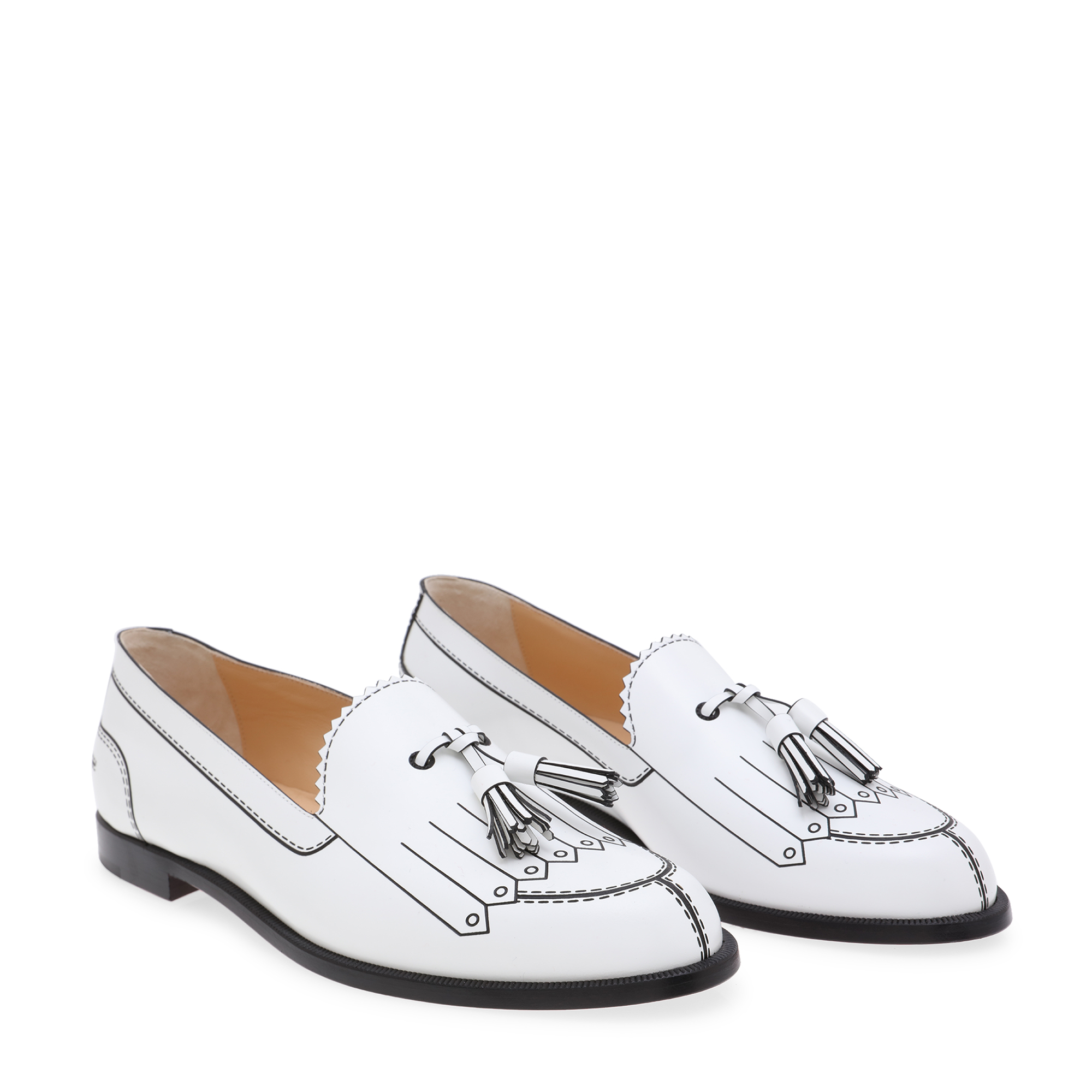 

Trompinetta loafers, White