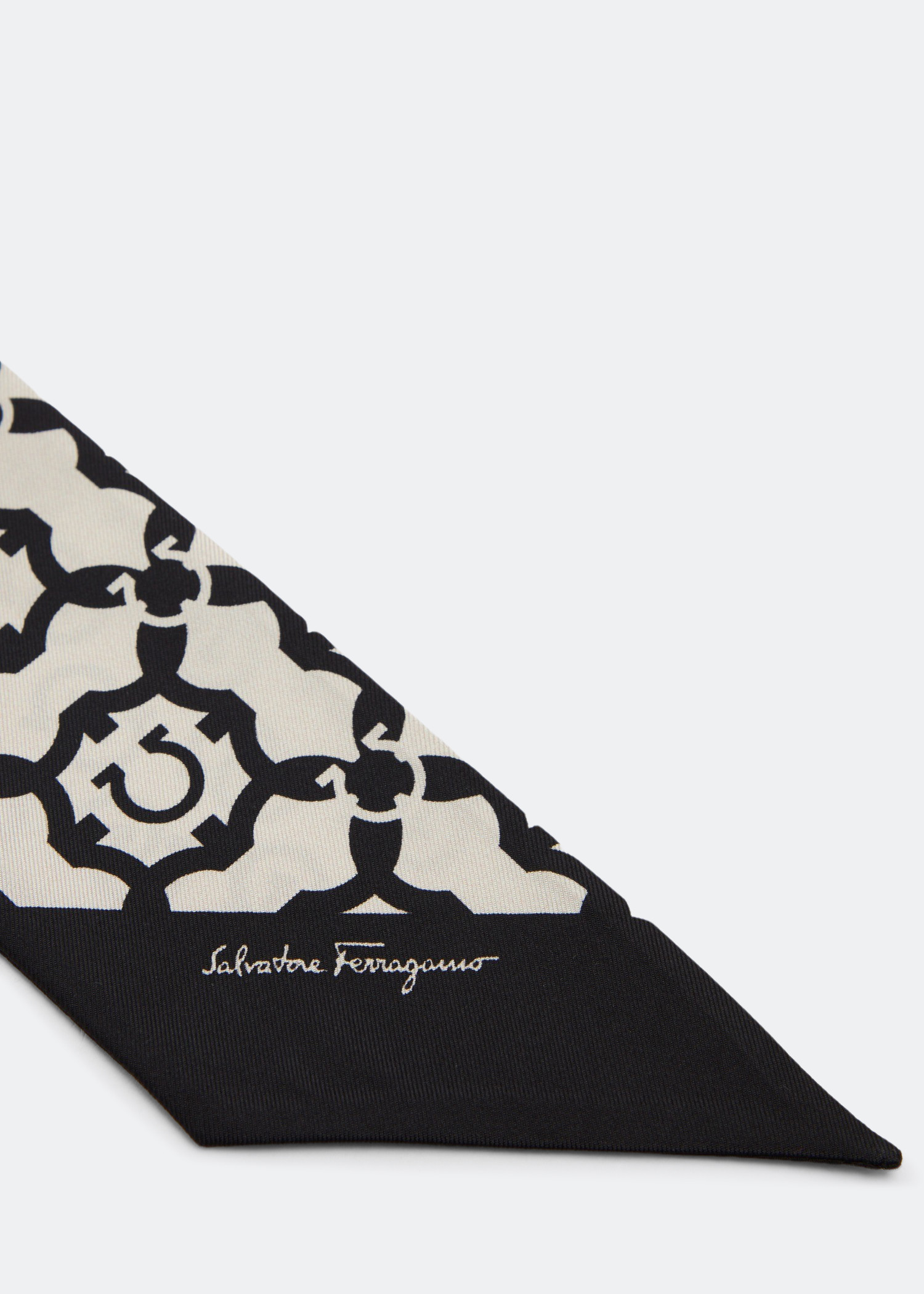 

Gancini Galore printed scarf, Beige