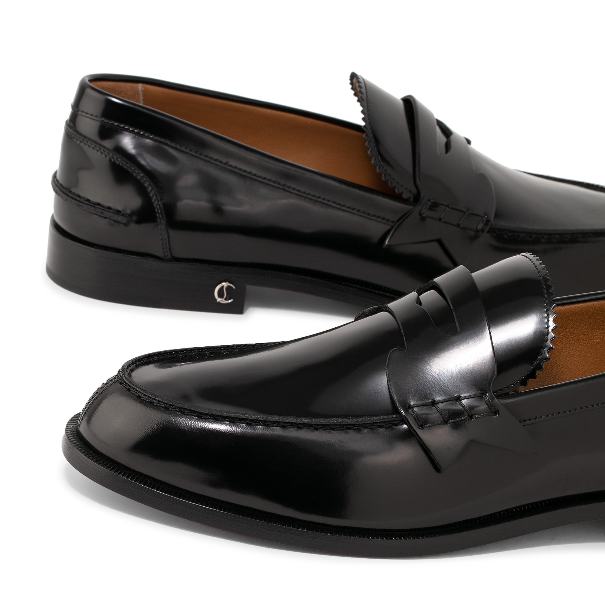 

No Penny Flat moccasin loafers, Black