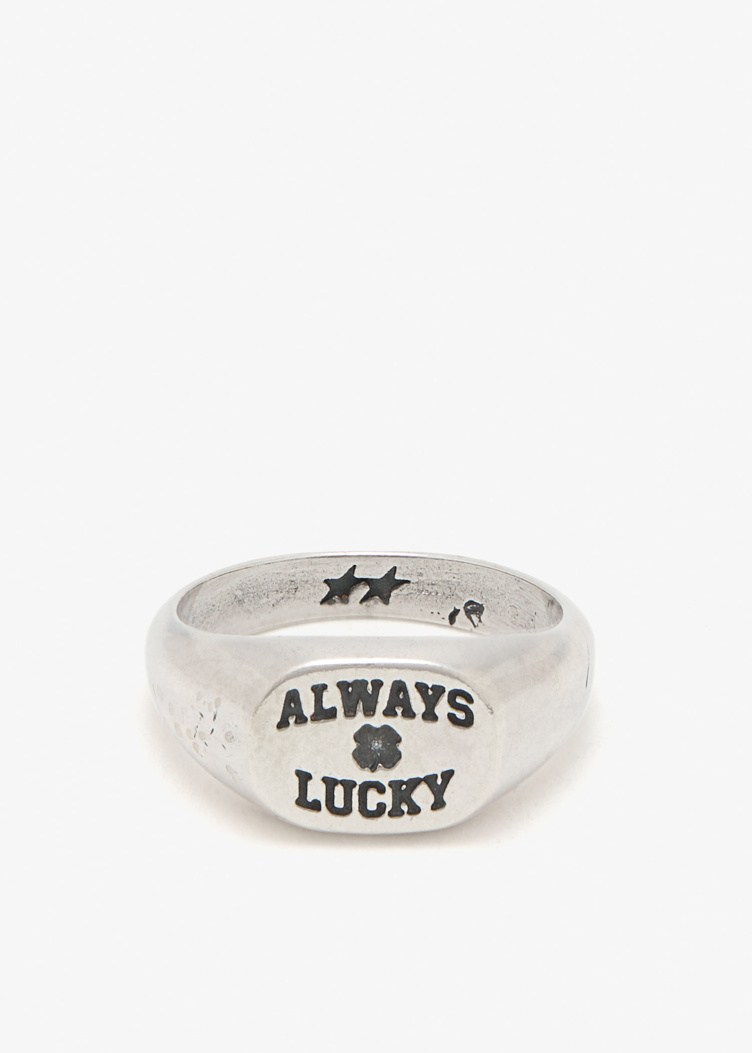 

Always Lucky signet ring, Silver