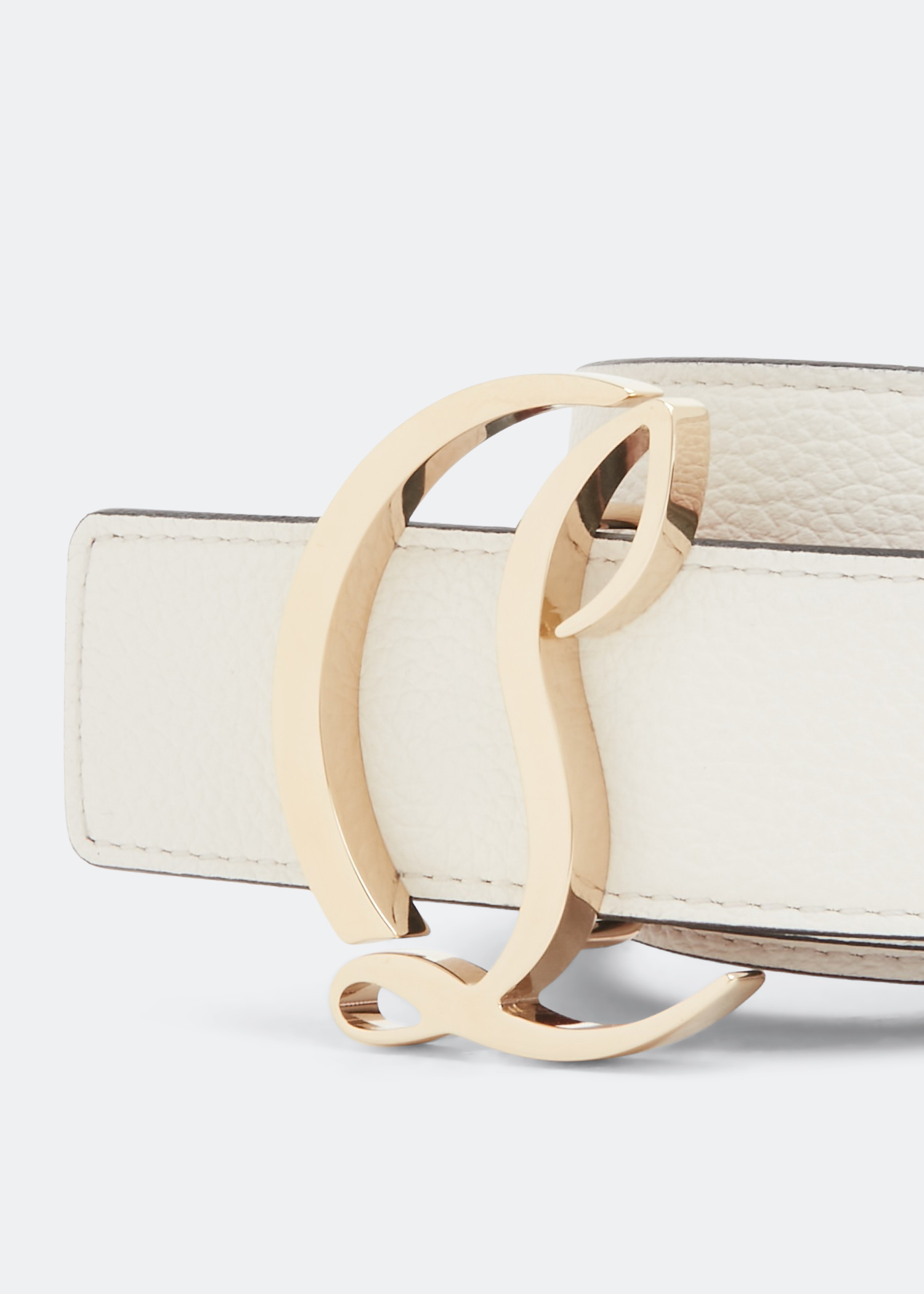 

CL Logo belt, White