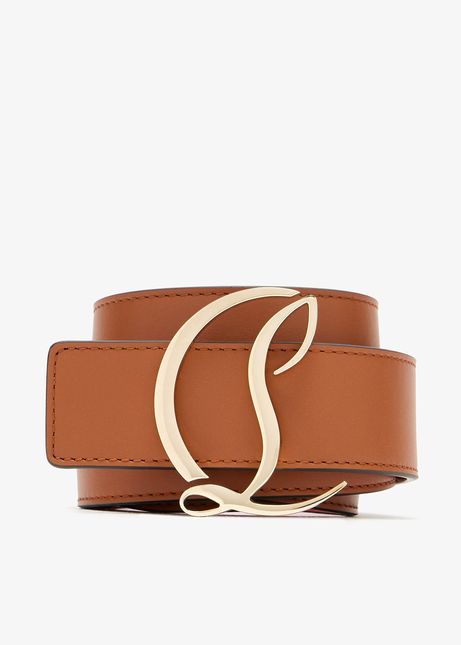 

CL Logo belt, Brown