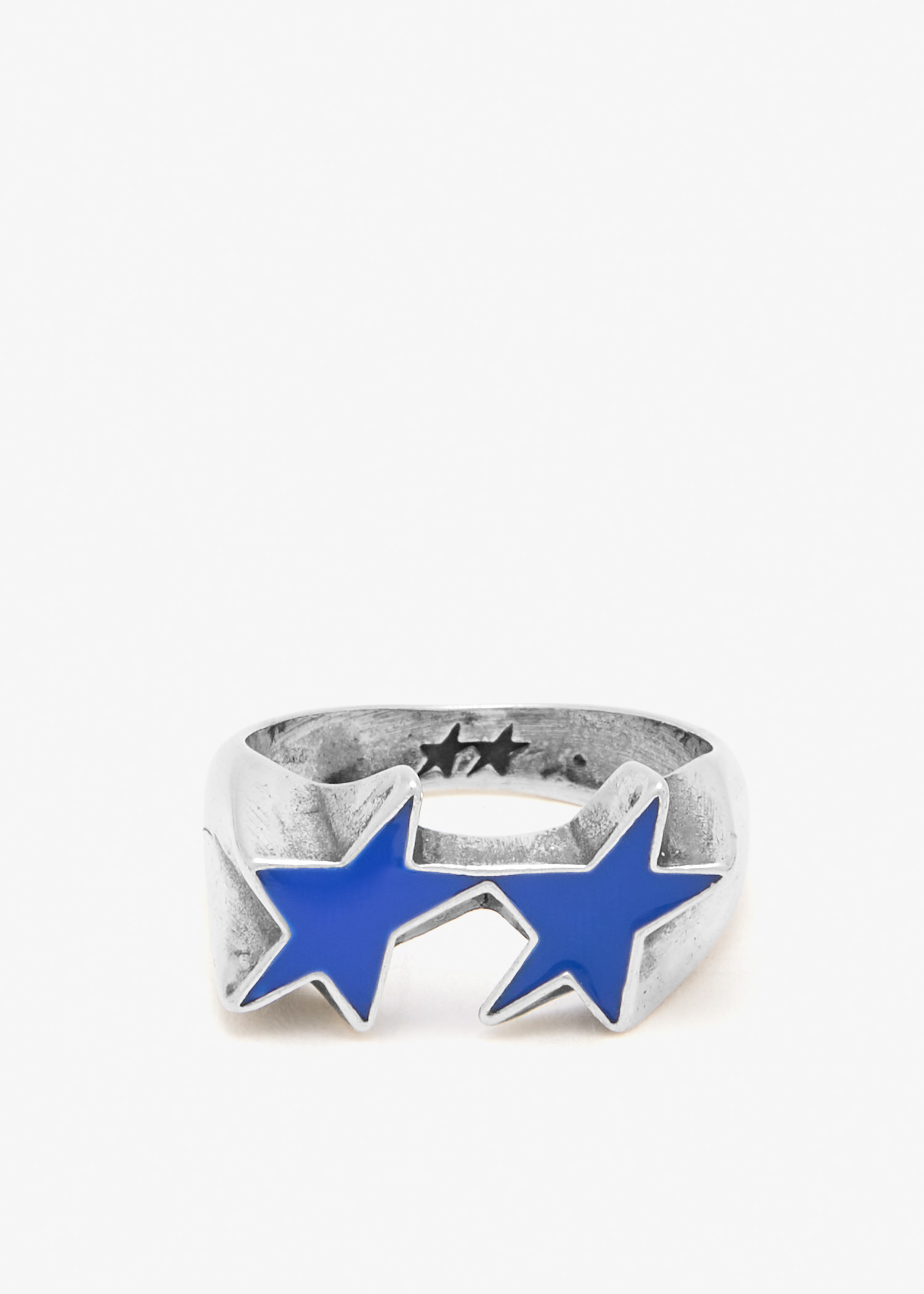 

Icon Enameled ring, Silver