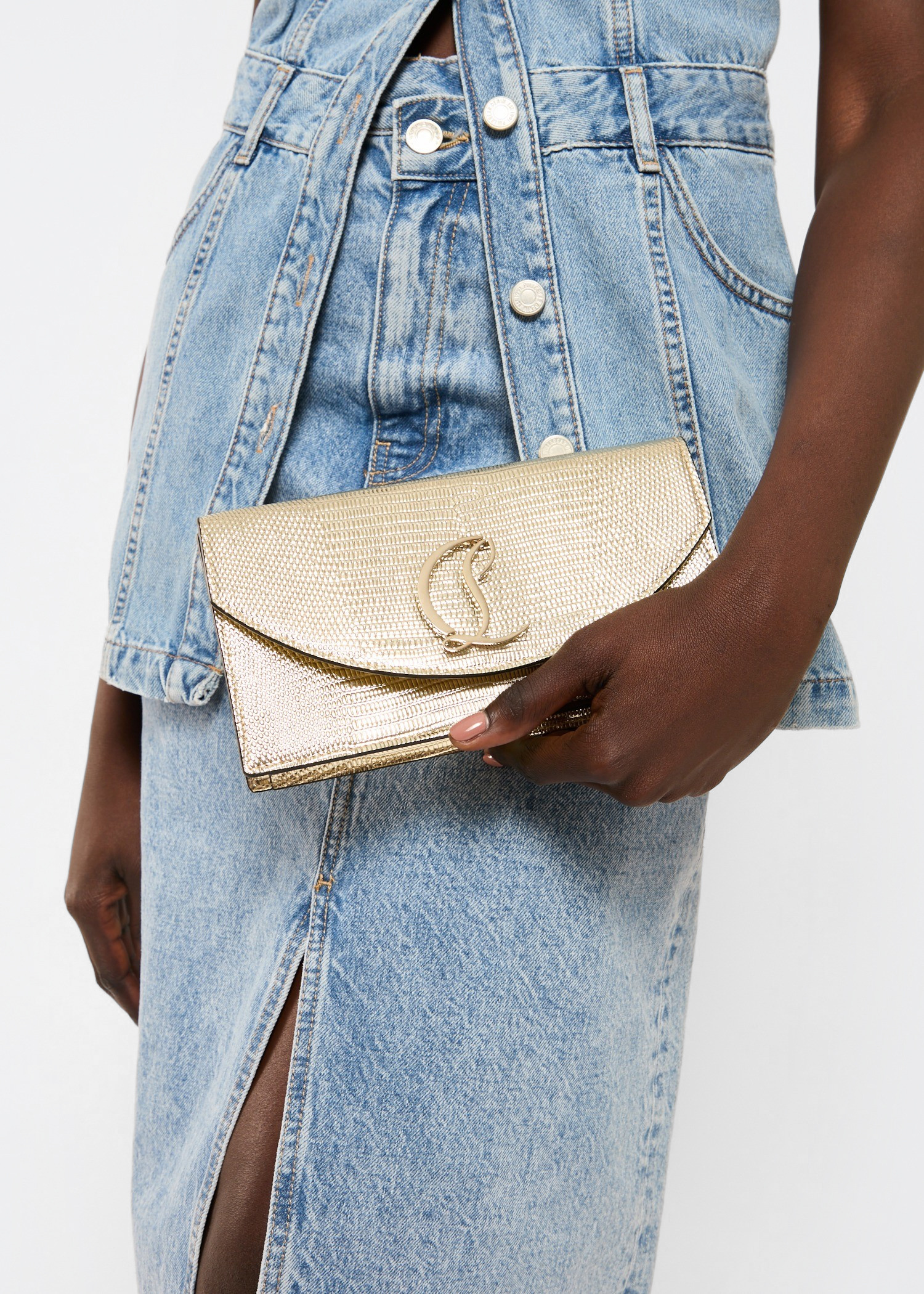 

Loubi54 clutch, Gold