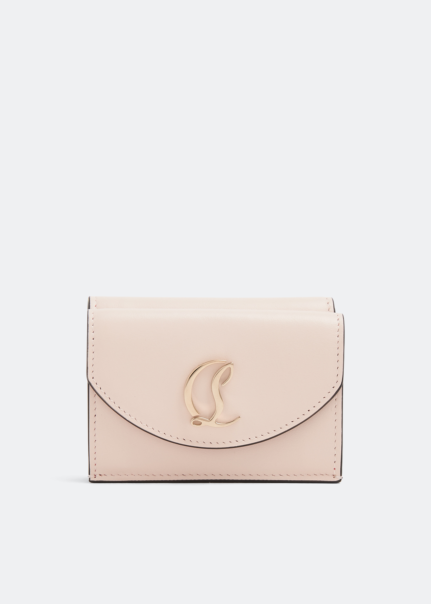 

Loubi54 compact wallet, Beige