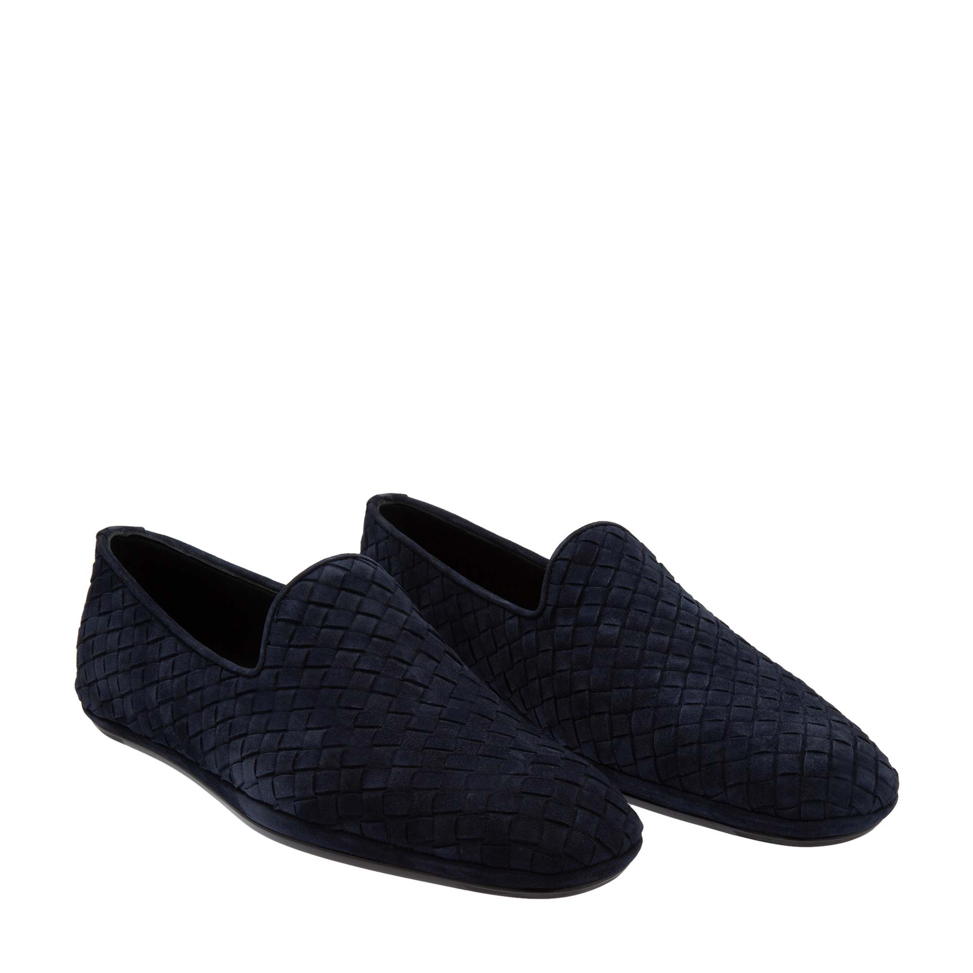 

Intrecciato suede loafers, Blue