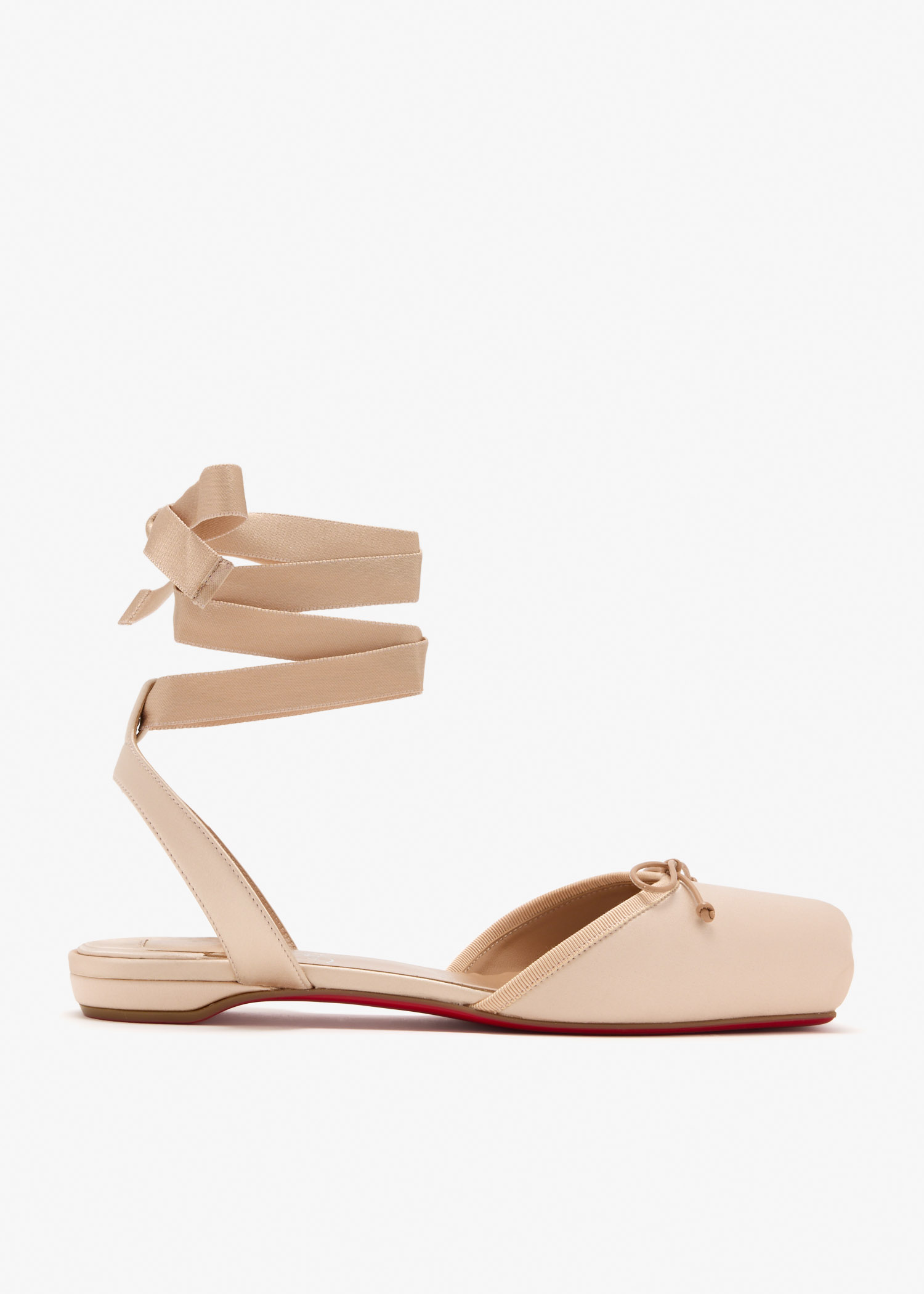 

Cassia Lace-up ballerinas, Beige