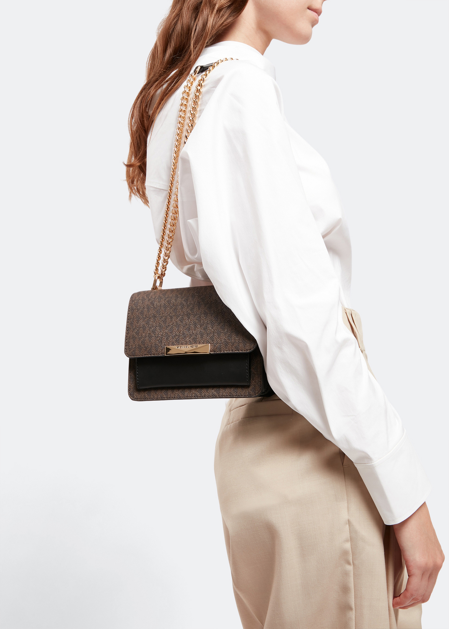 

Jade extra-small leather bag, Brown