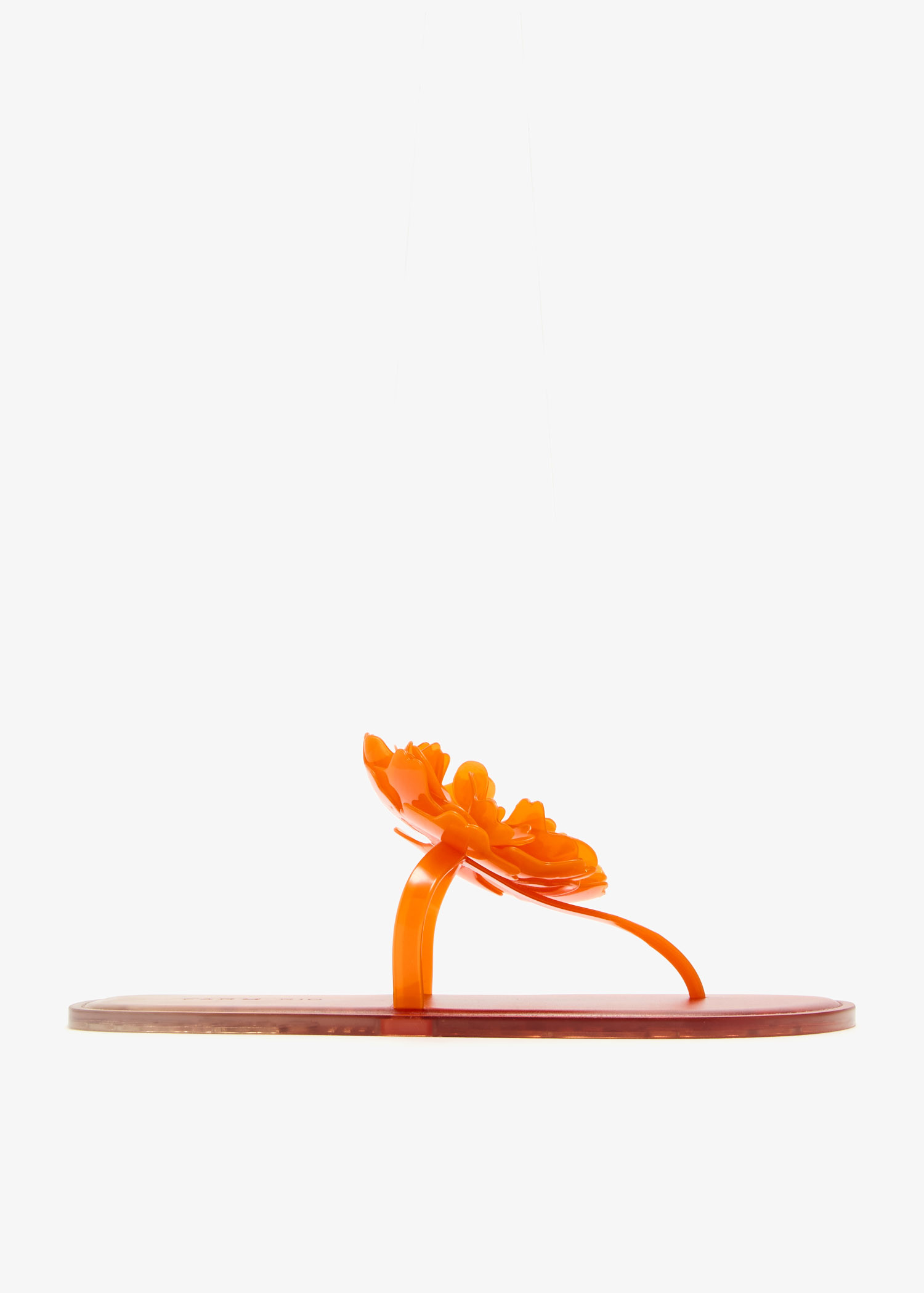 

Floral jelly sandals, Orange