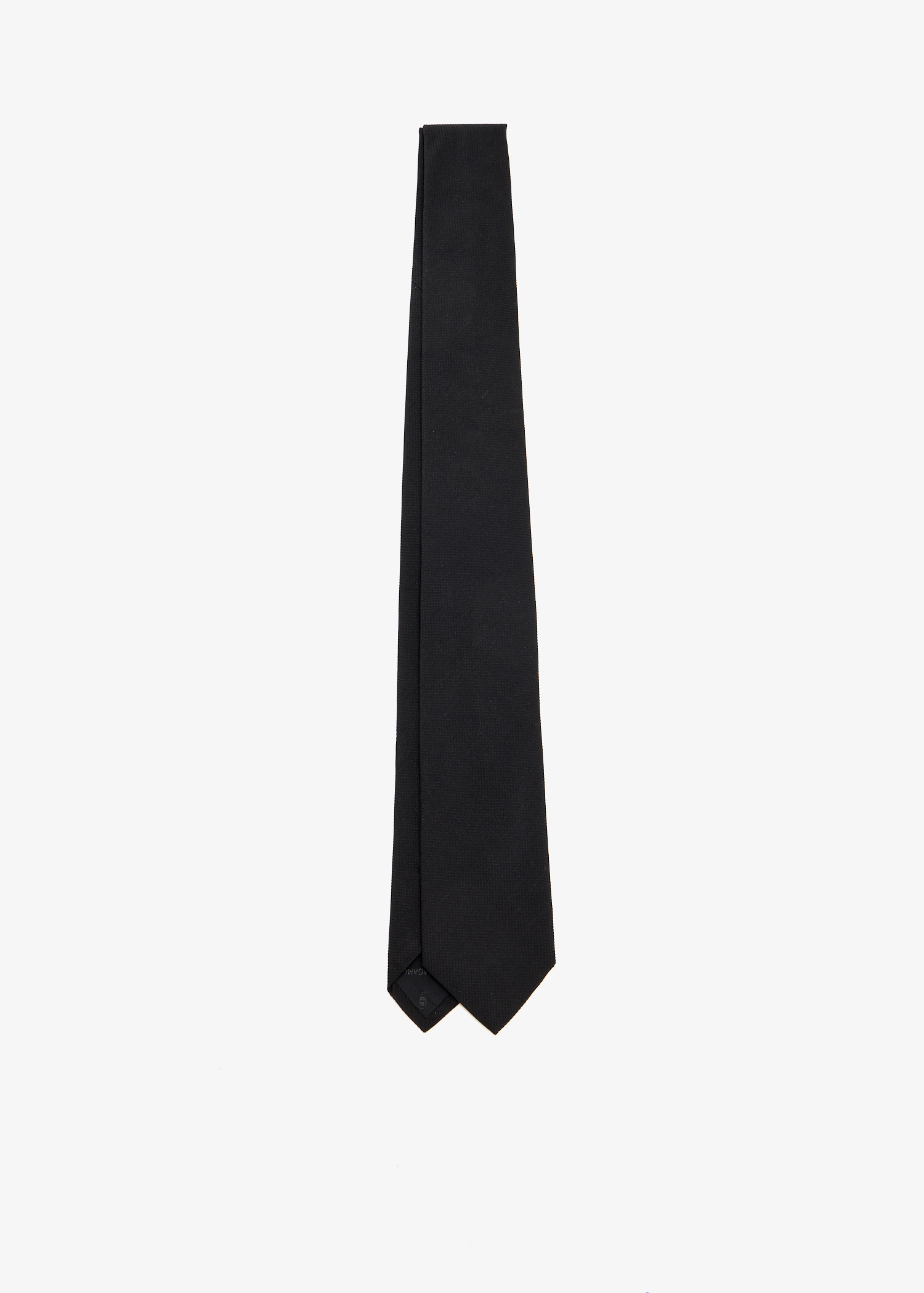 

Piquet Jacquard tie, Black
