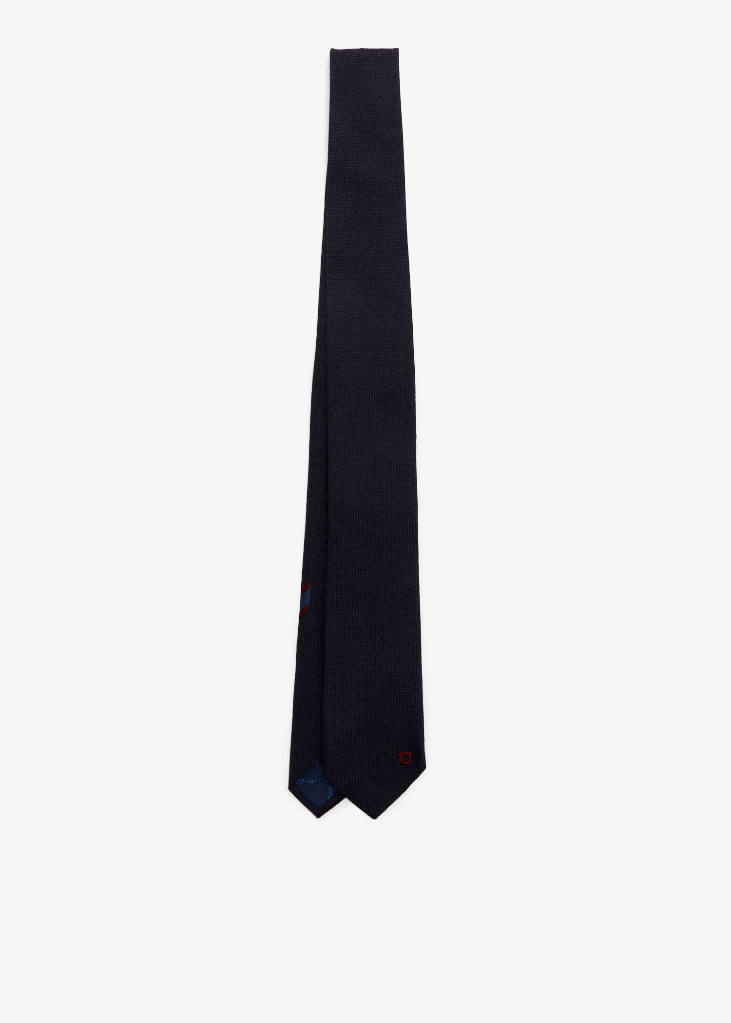 

Logo silk tie, Navy