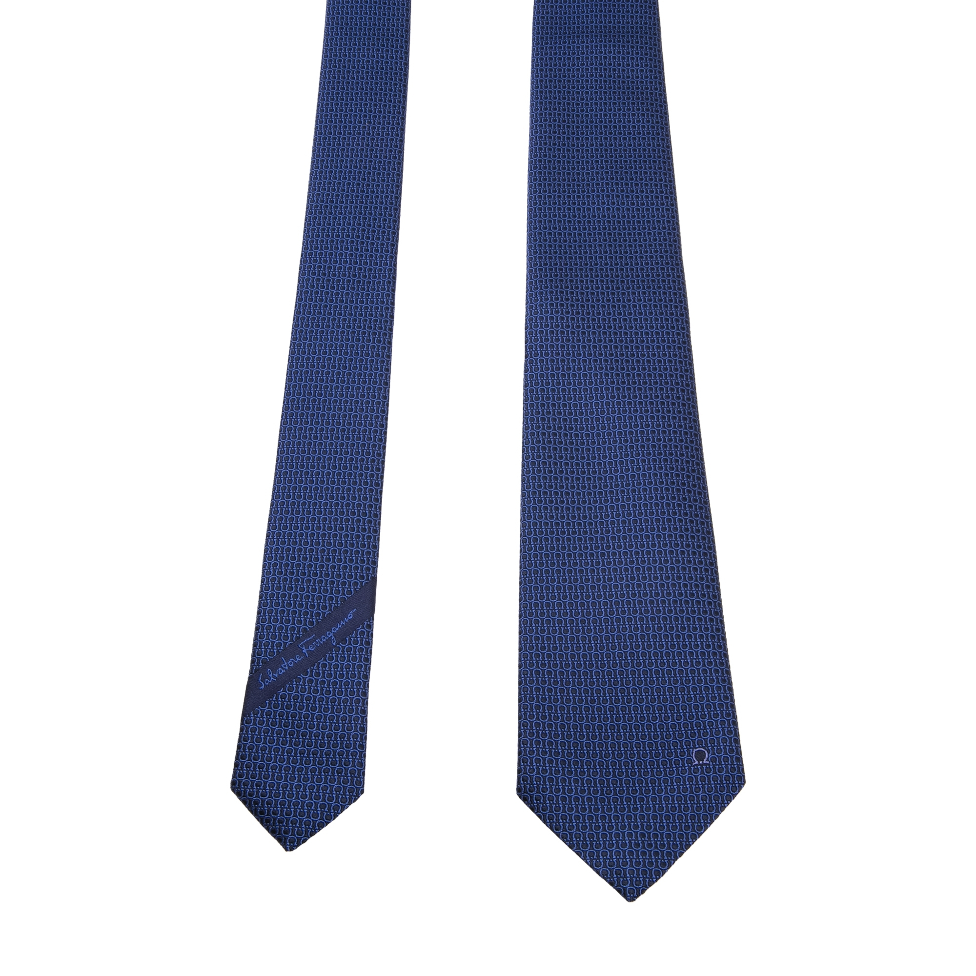 

Gancini printed tie, Blue