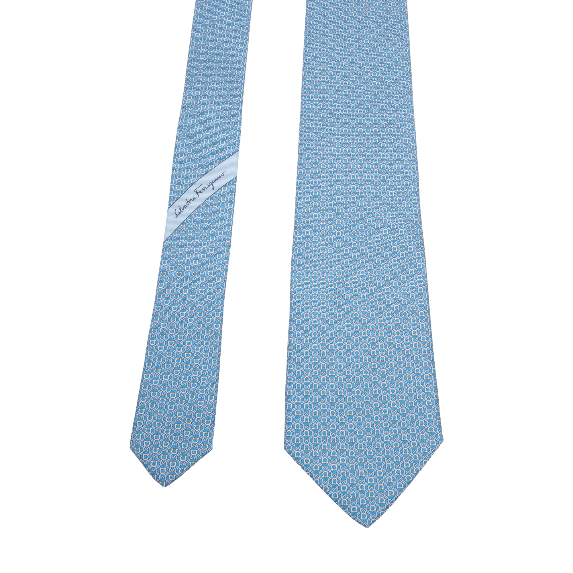 

Gancini printed tie, Blue