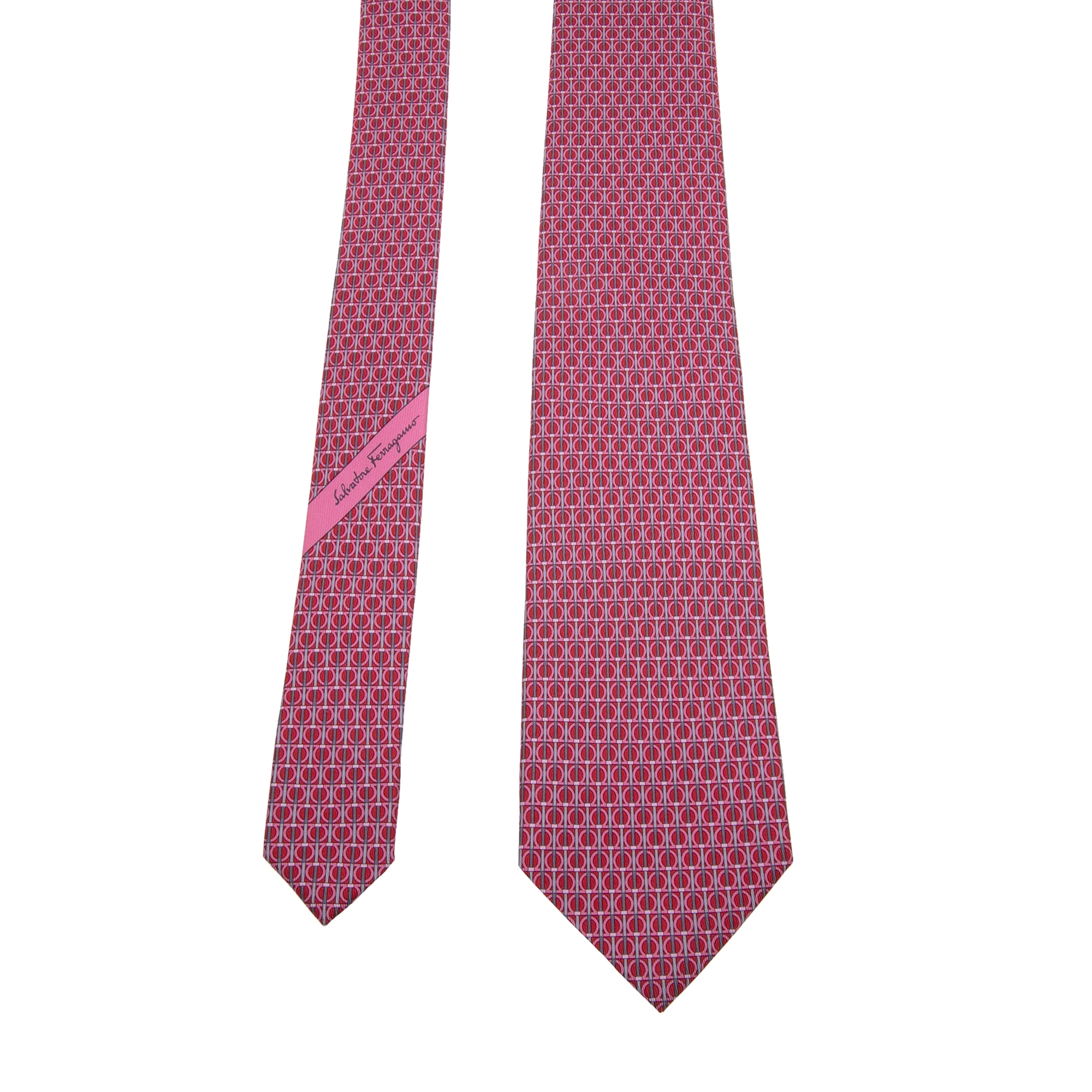 

Gancini printed tie, Red