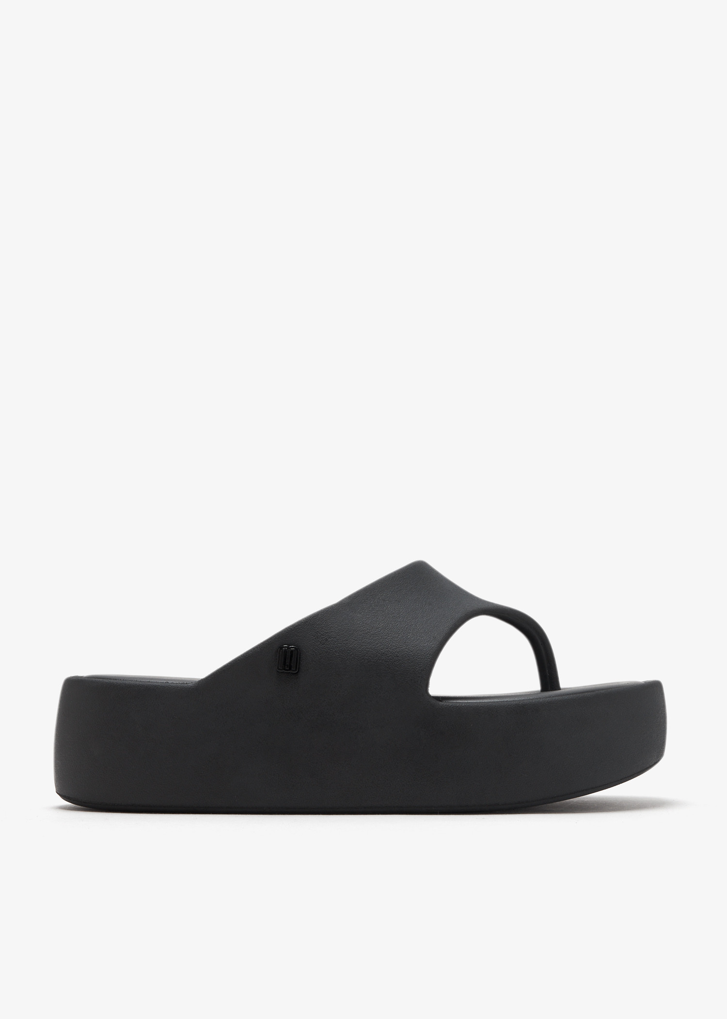 

Free platform thong sandals, Black
