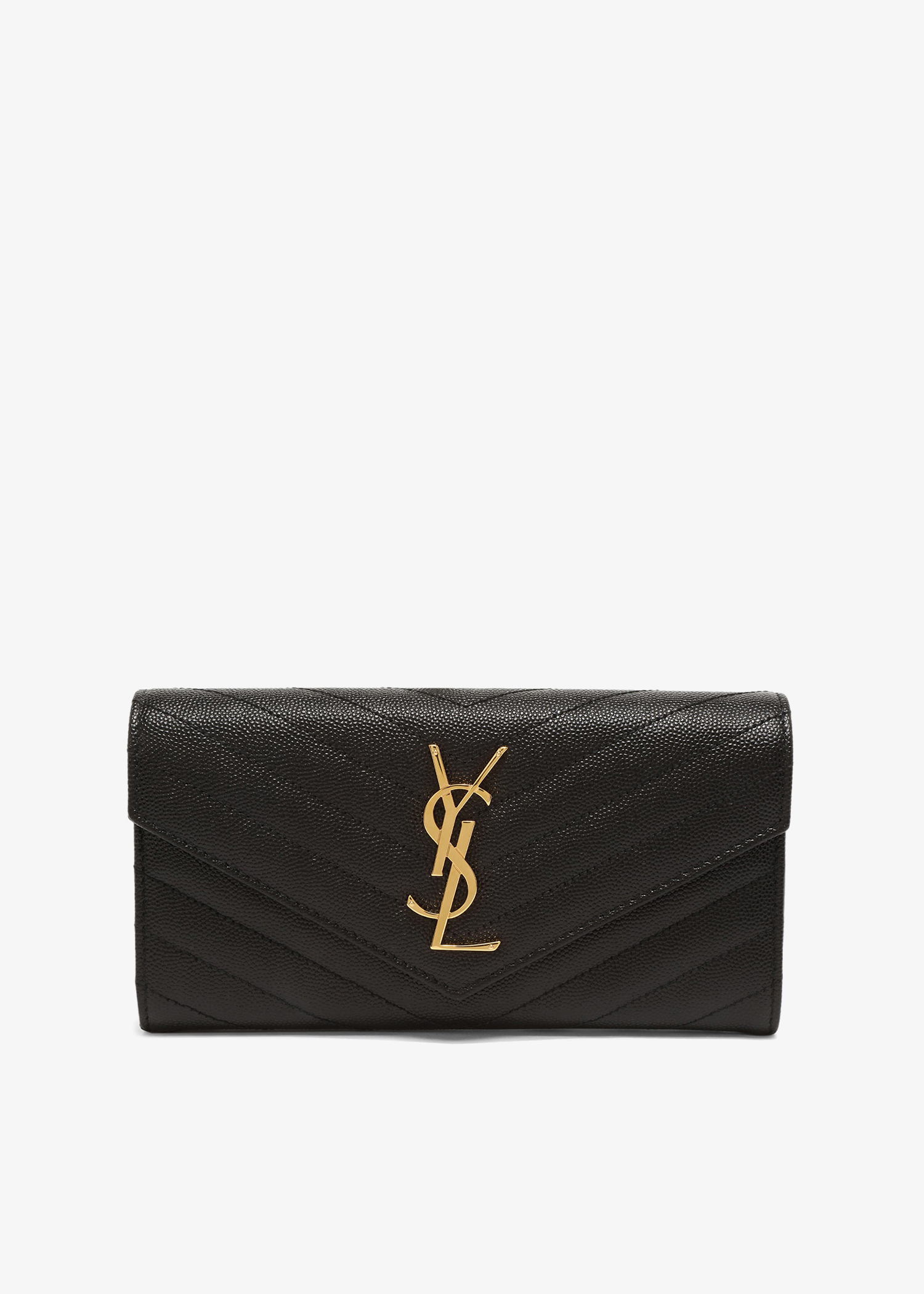 

Large monogram wallet, Black