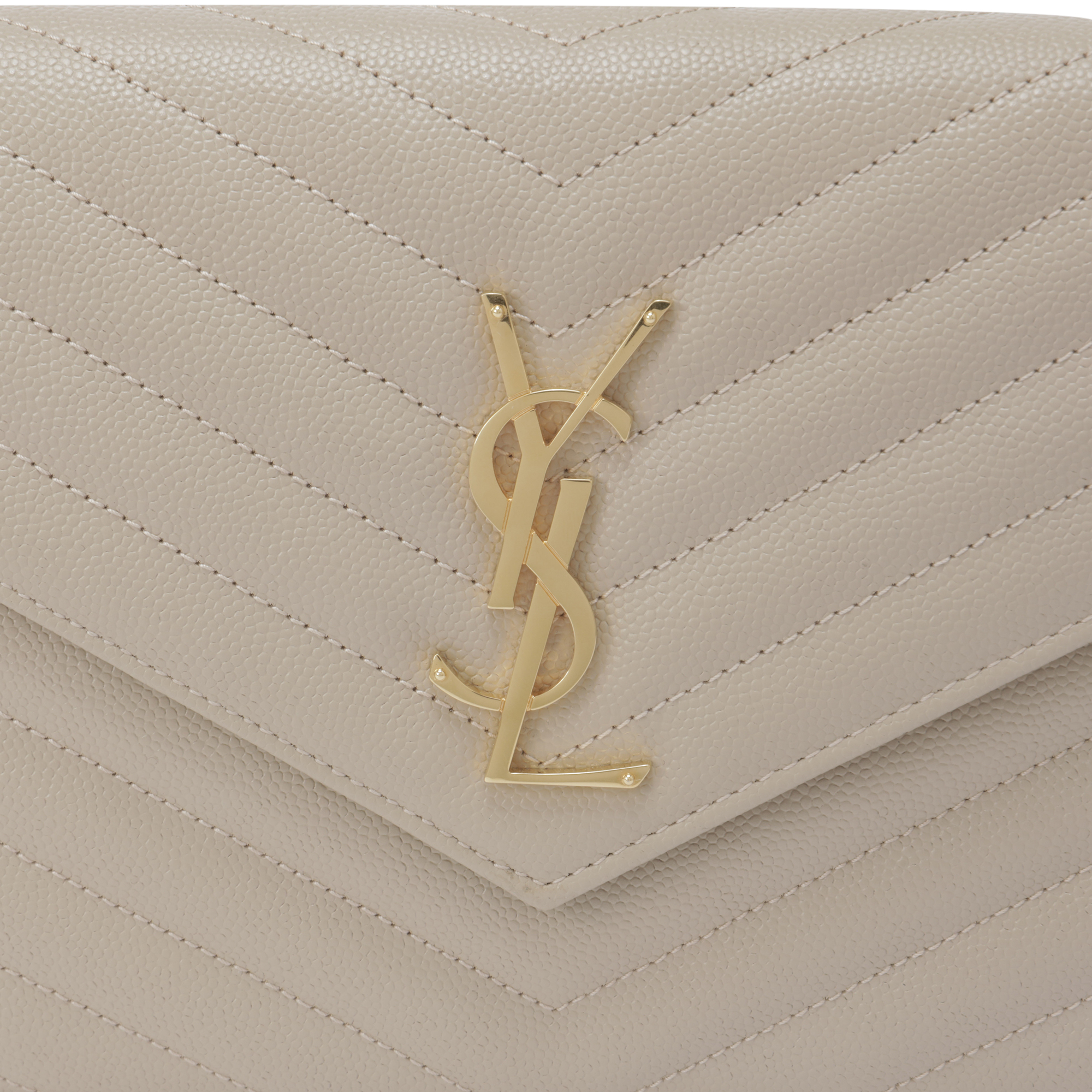 

Monogram chain wallet, Beige