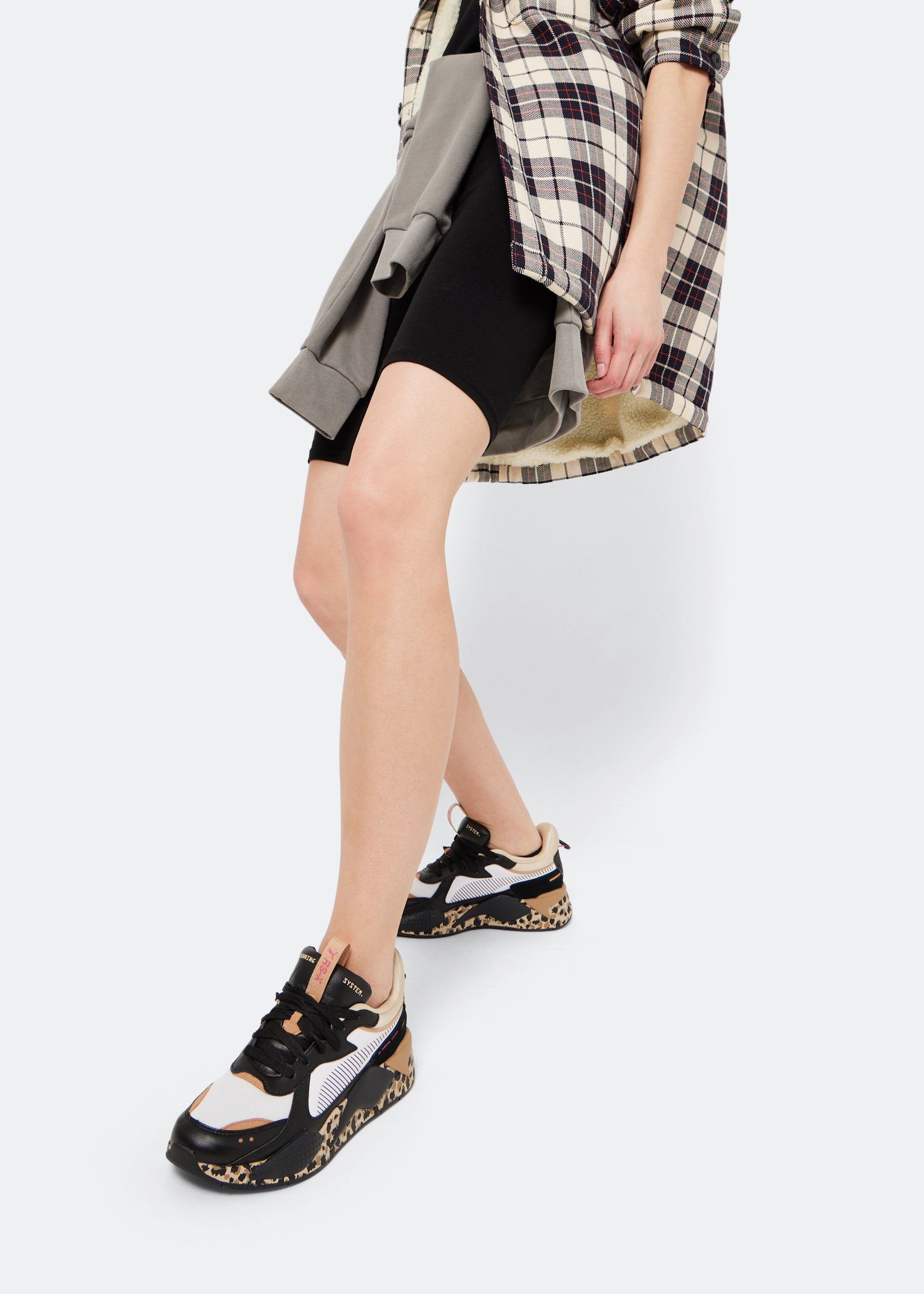 

RS-X Animal-print sneakers, White