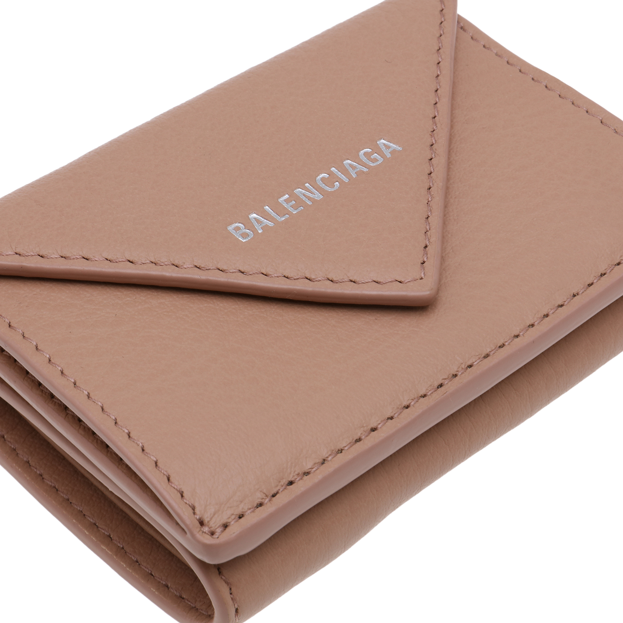 

Papier mini wallet, Beige