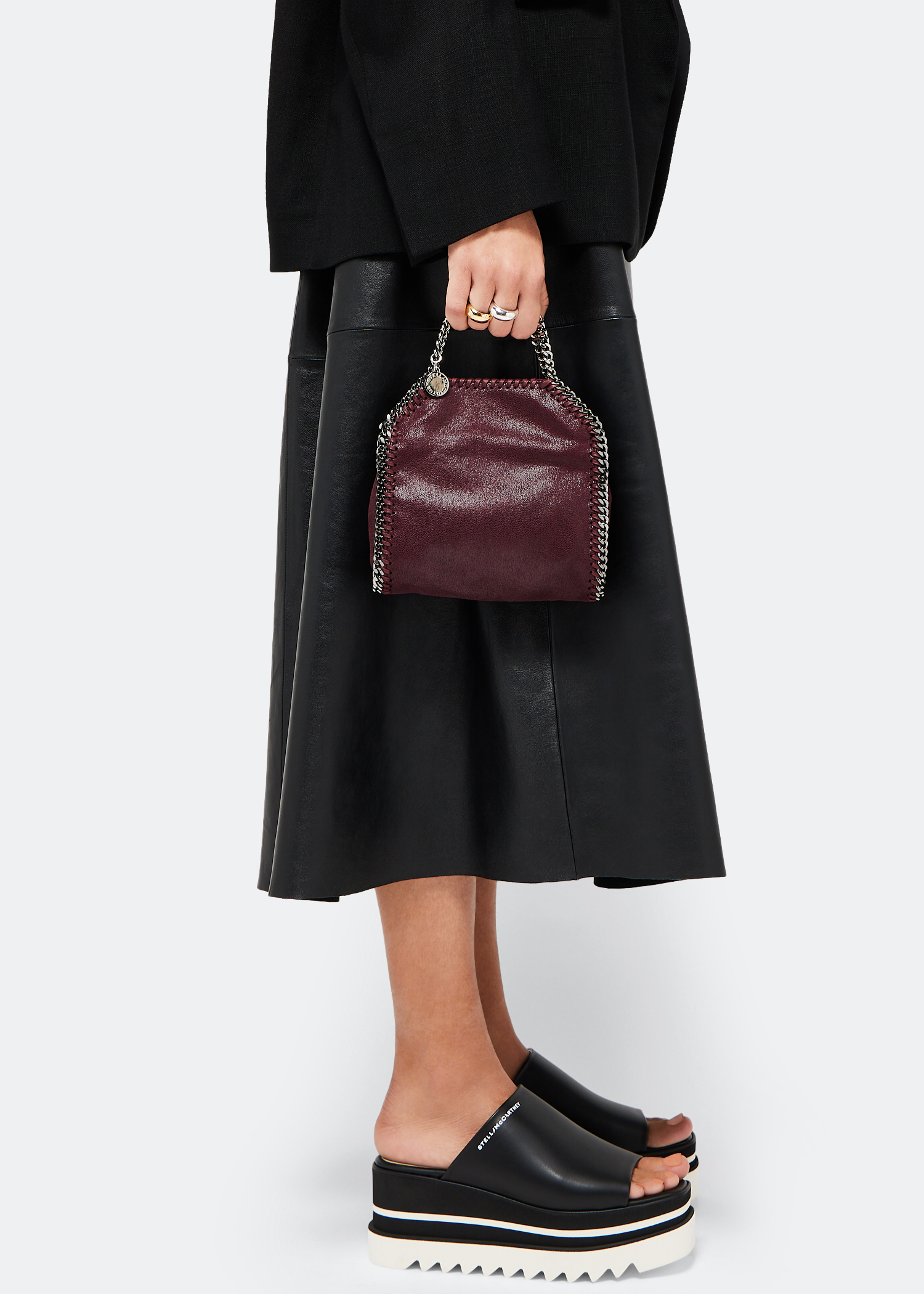 

Falabella tiny tote bag, Burgundy