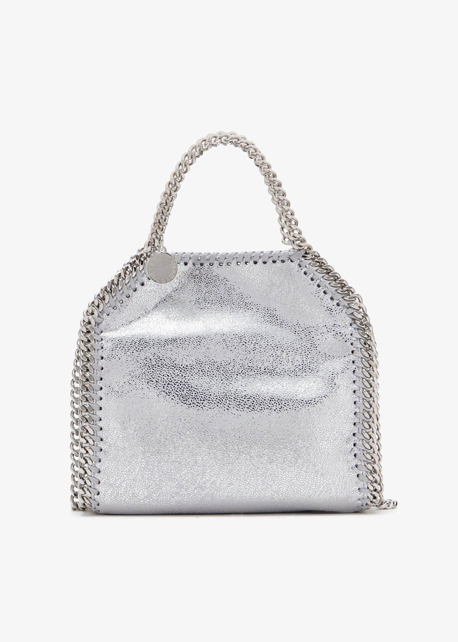 

Falabella tiny tote bag, Silver