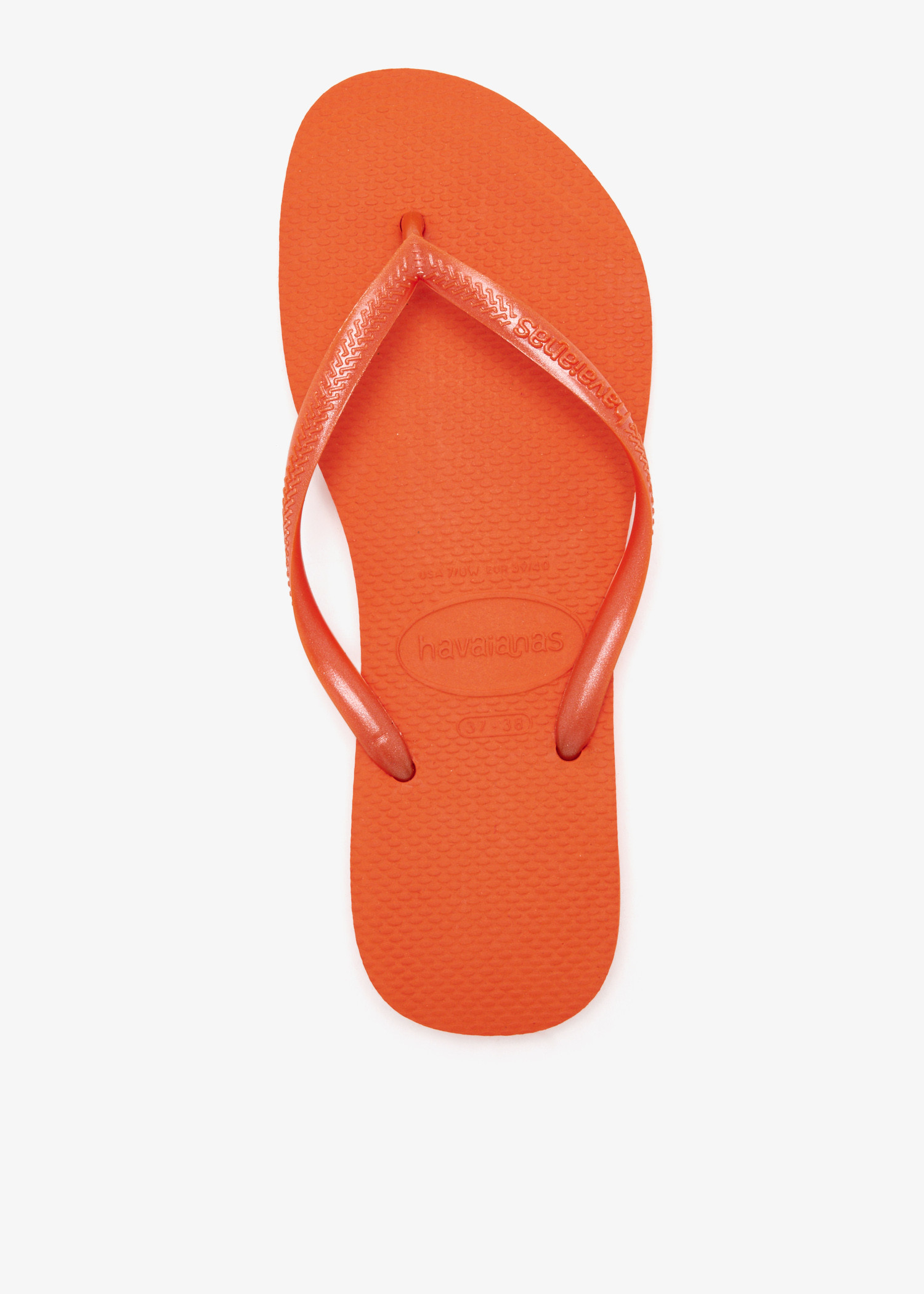 

Slim flip flops, Orange