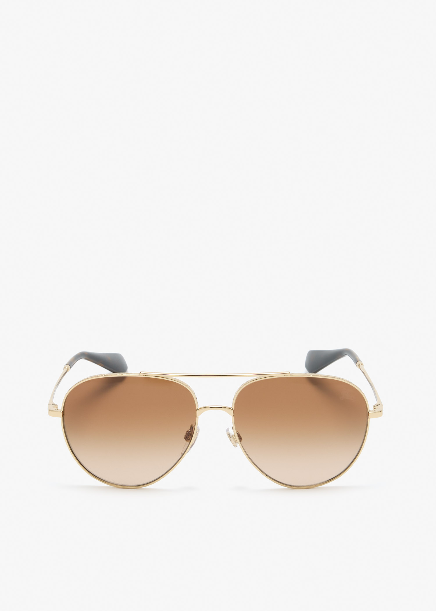 

Check aviator sunglasses, Gold