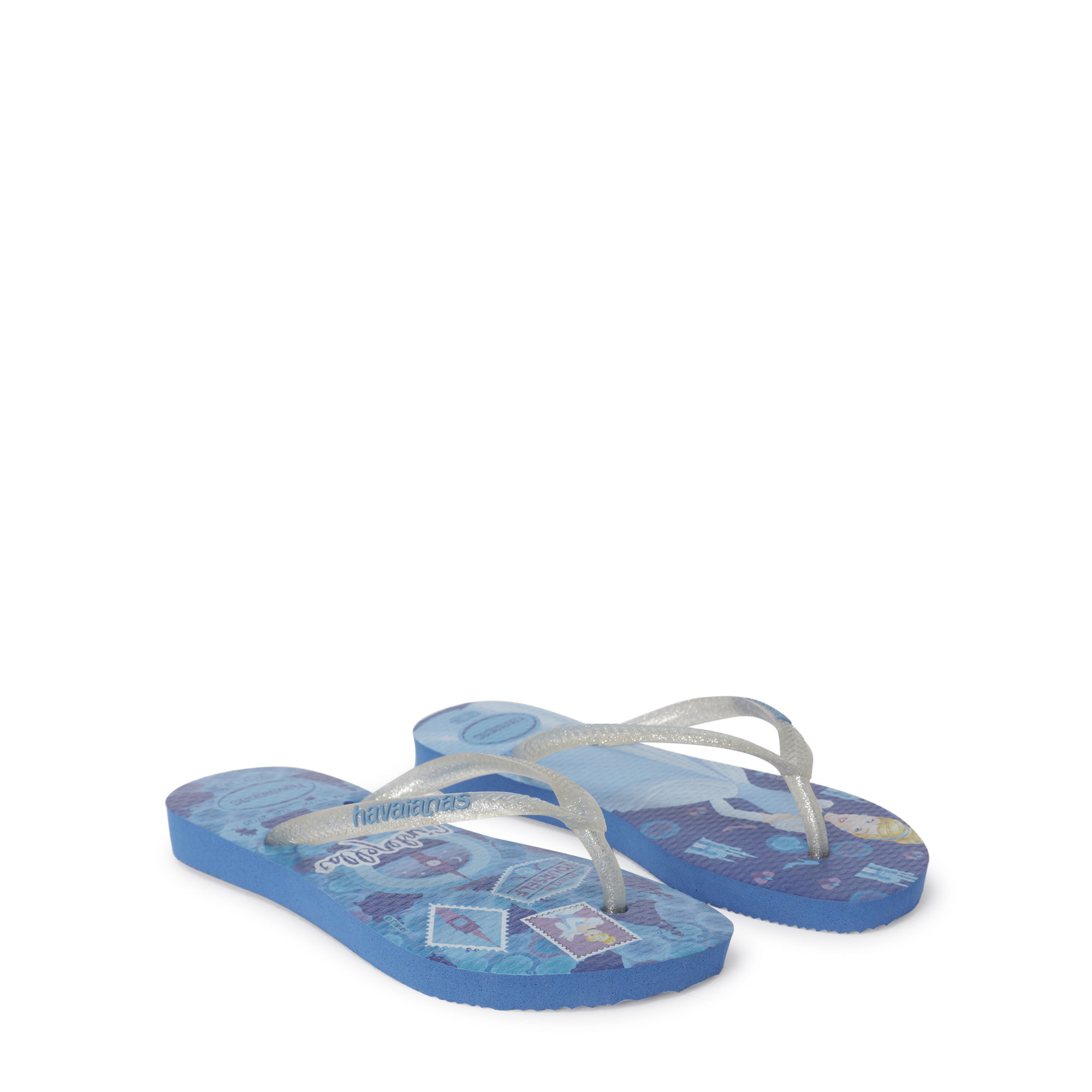 

Princess flip flops, Blue