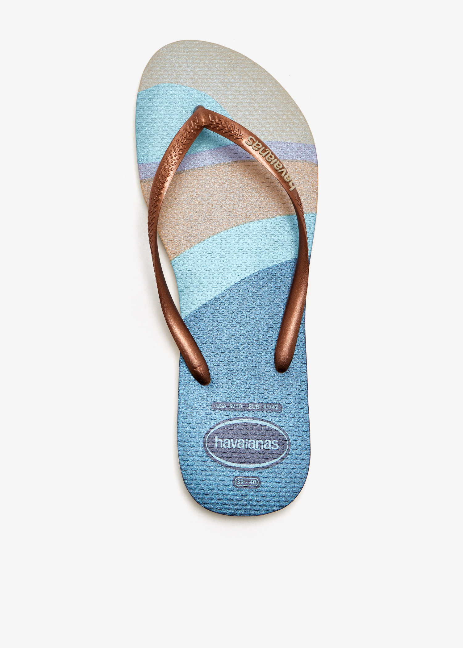 

Slim Palette Glow flip flops, Beige