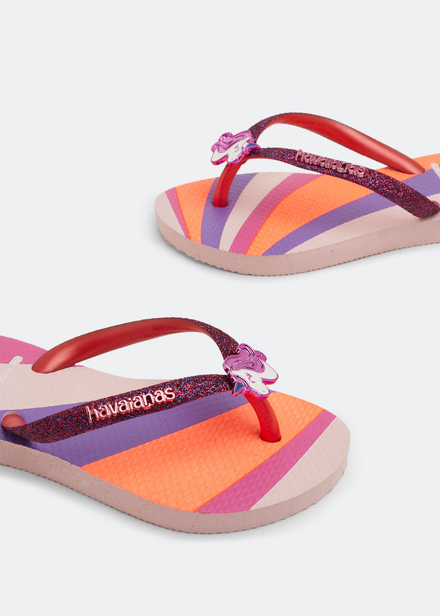 

Slim glitter flip flops, Pink