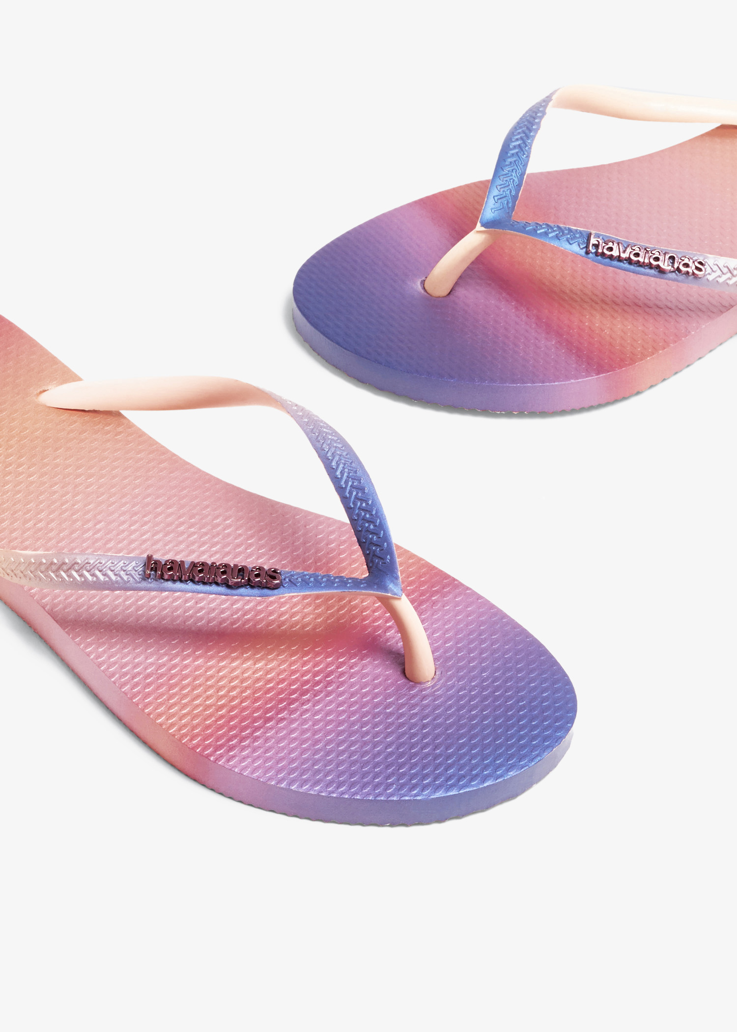 

Slim gradient sunset flip flops, Multicolored