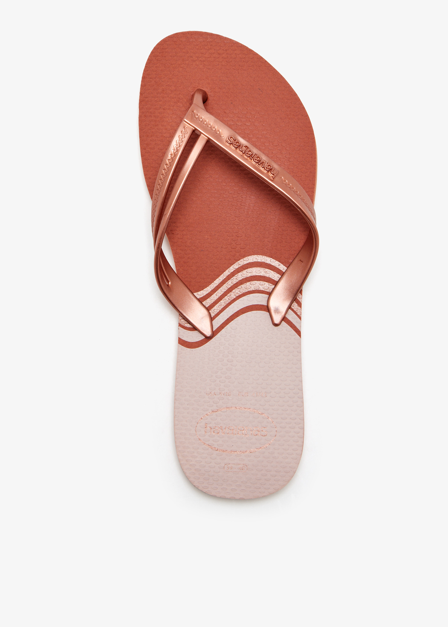 

Elegance Print flip flops, Pink