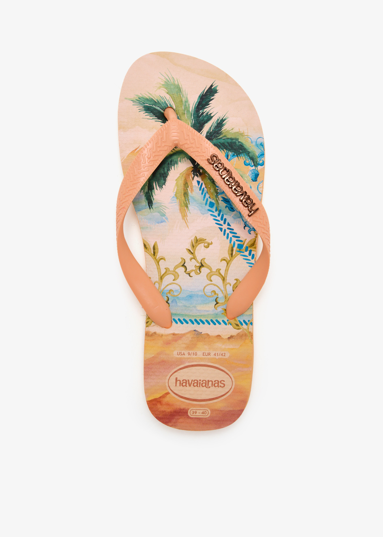 

Tropicalia top vibes flip flops, Orange