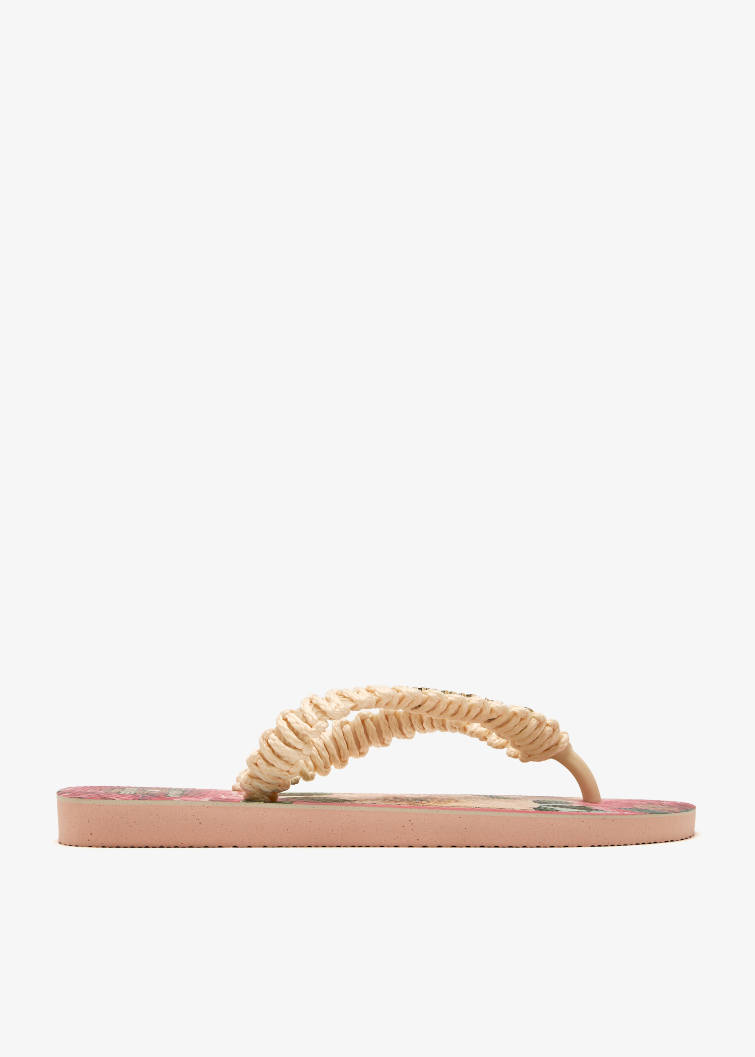

x Dolce & Gabbana floral flip flops, Pink