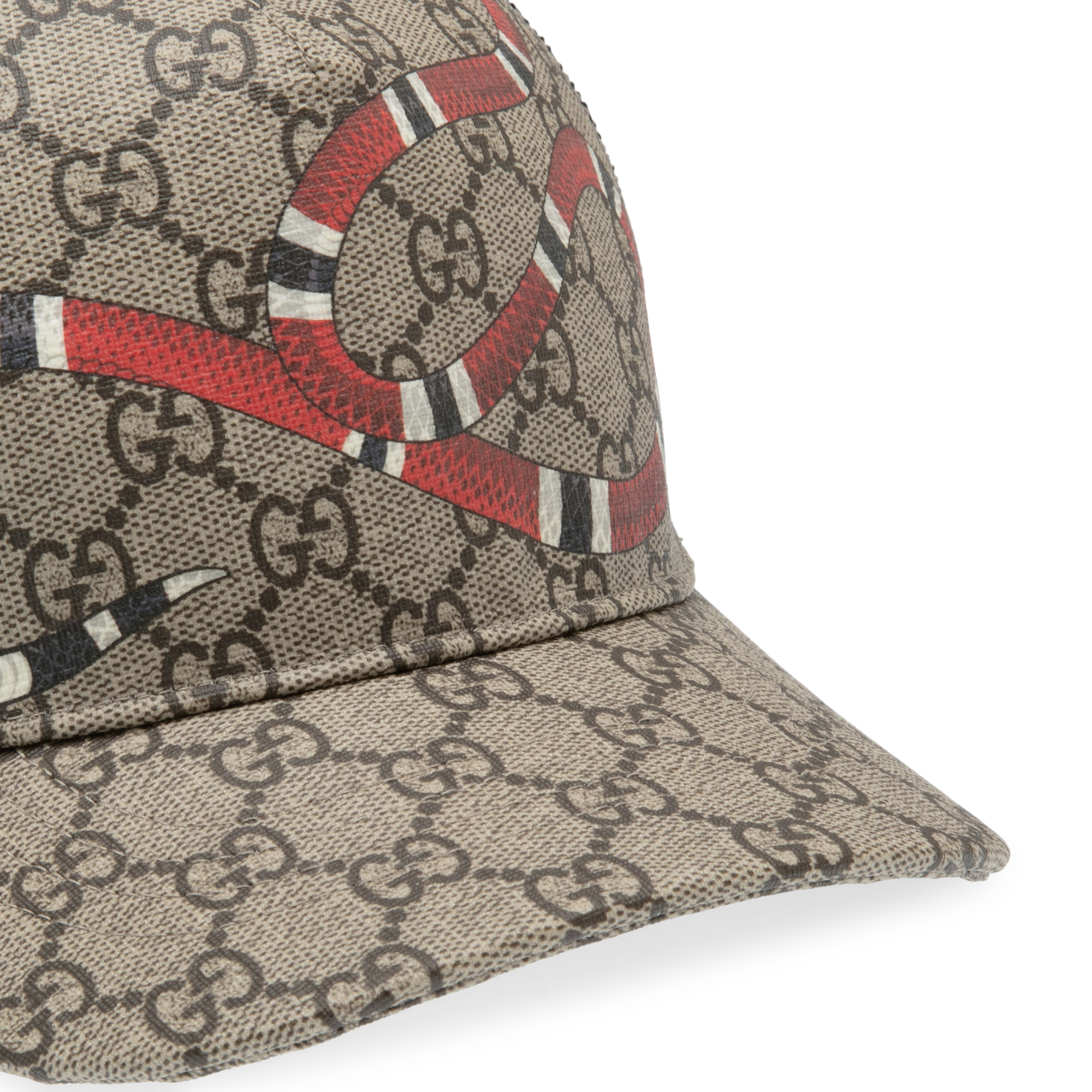 

Kingsnake print GG Supreme baseball hat, Grey
