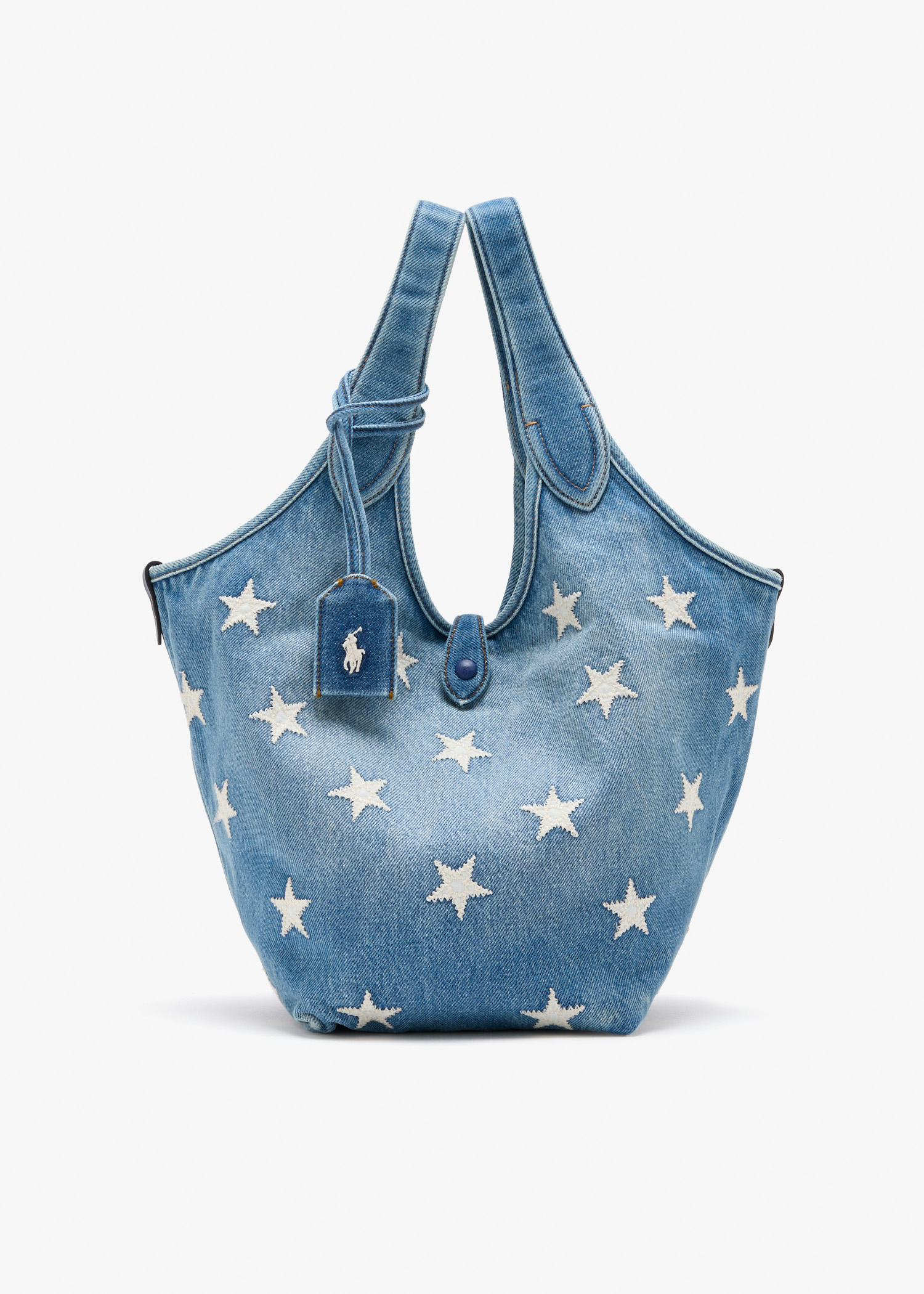 

Play Star-appliqué denim tote bag, Blue