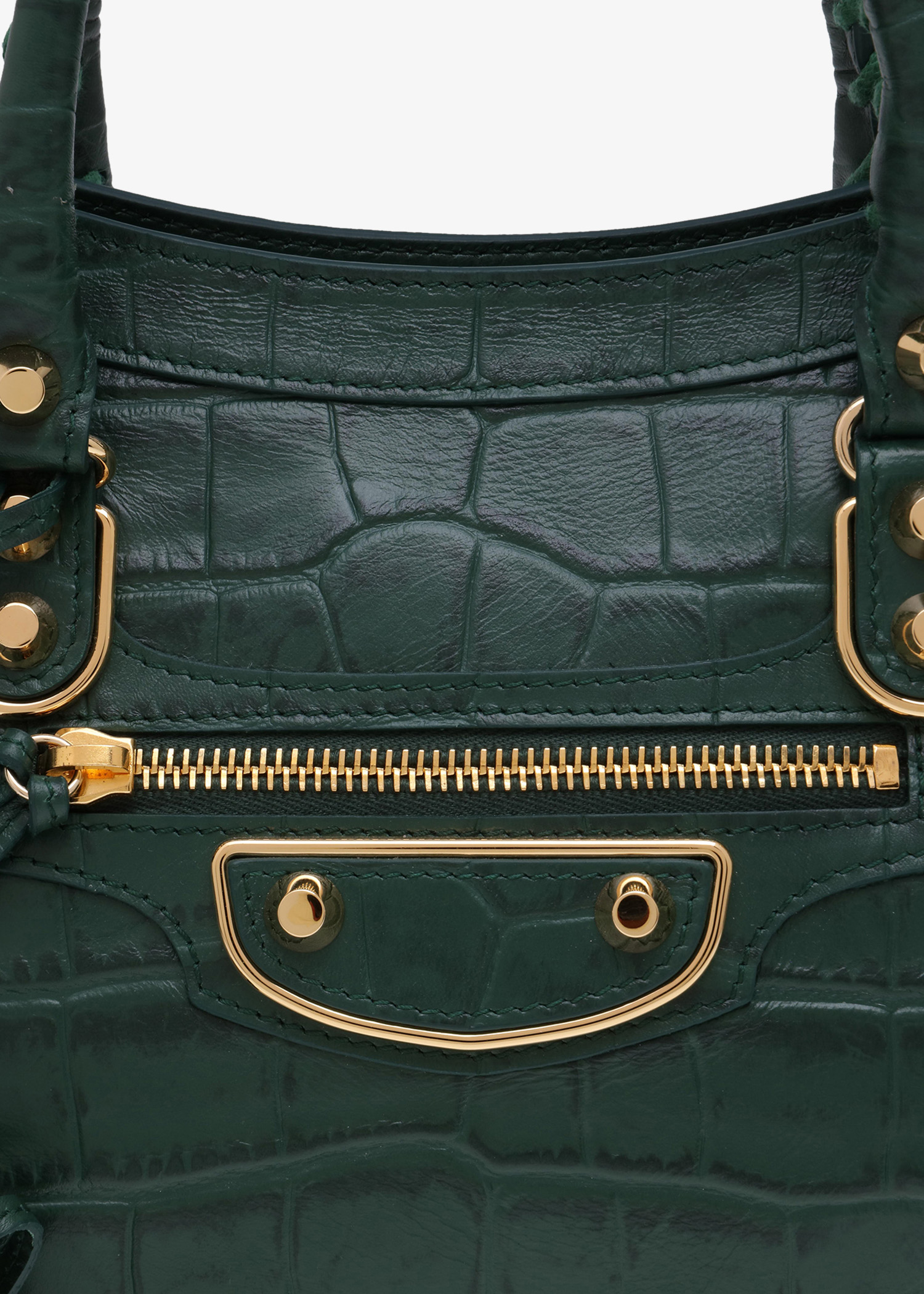 

Metallic Edge City small bag, Green