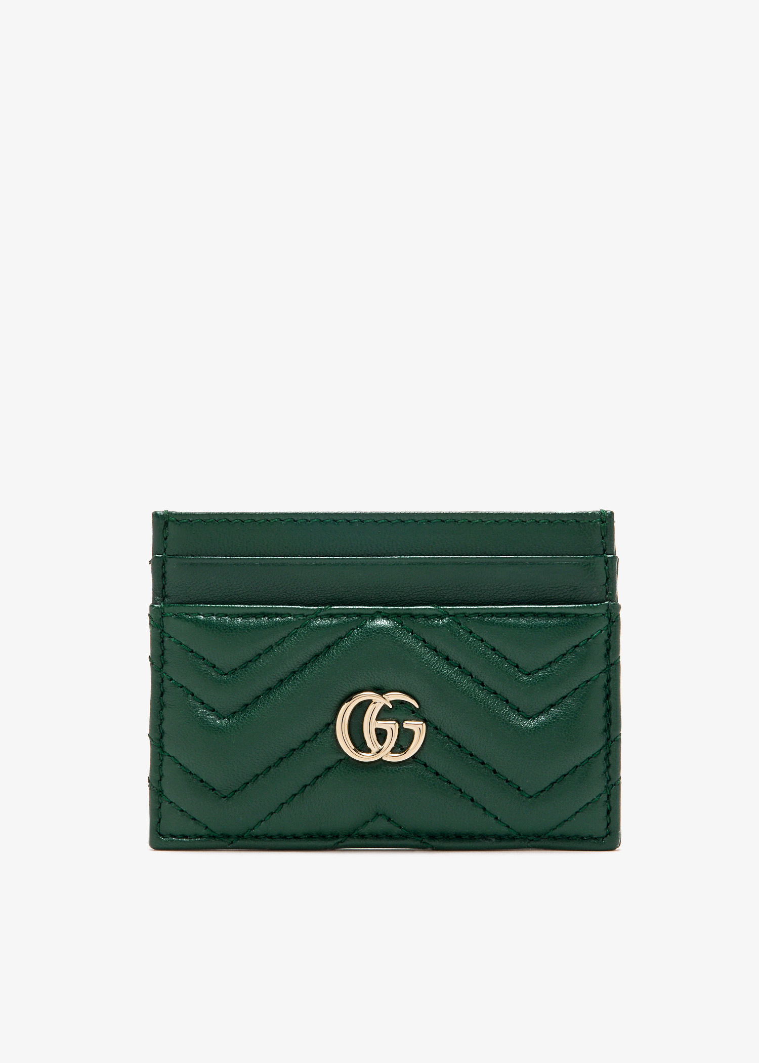

GG Marmont card case, Green